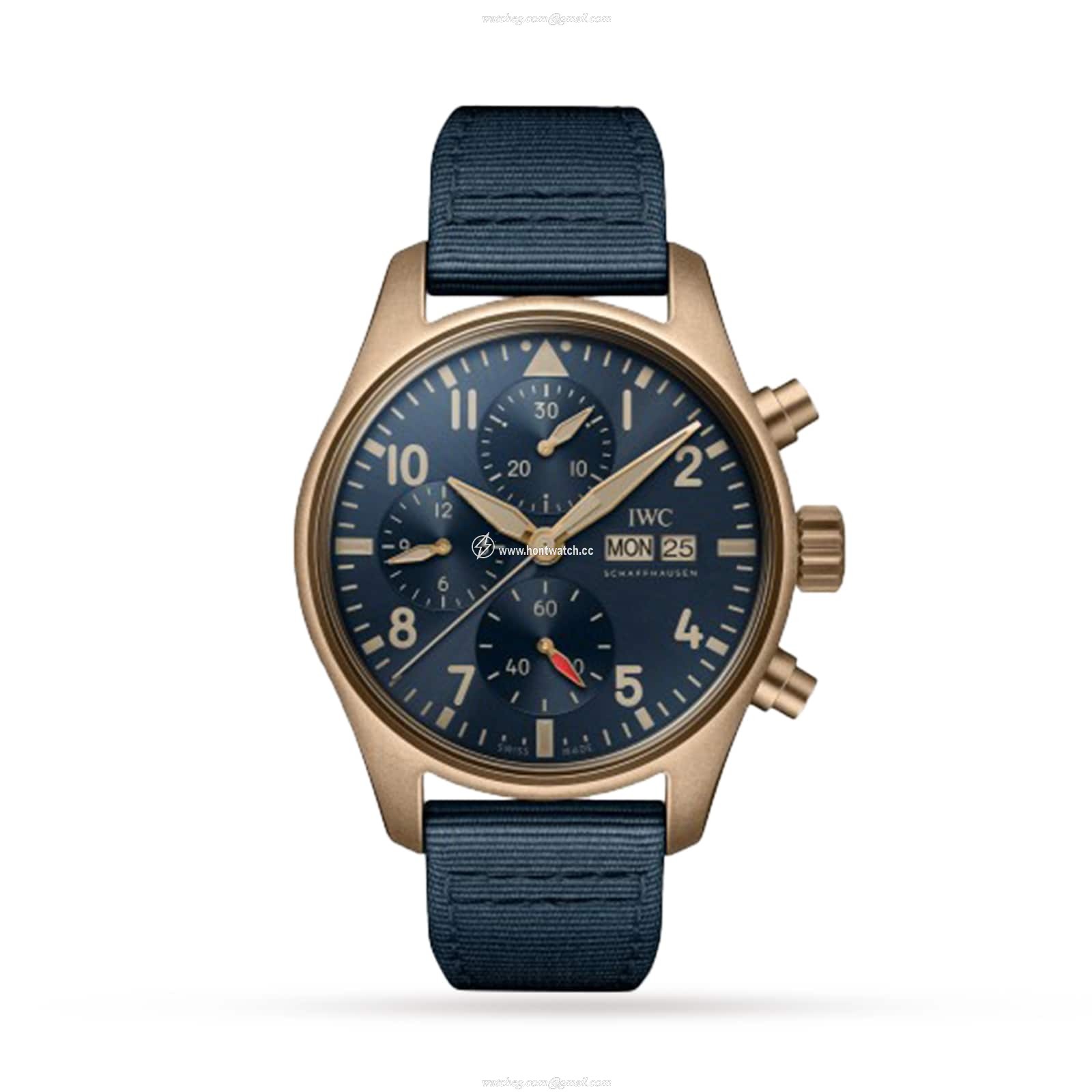 IWC Pilot IW388109 Bronze Automatic Chronograph - 41mm Blue Dial