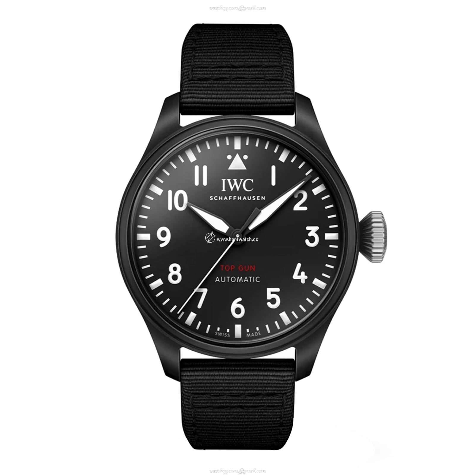 IWC Pilot IW329801 - 43mm Ceramic Automatic Watch - Black Dial