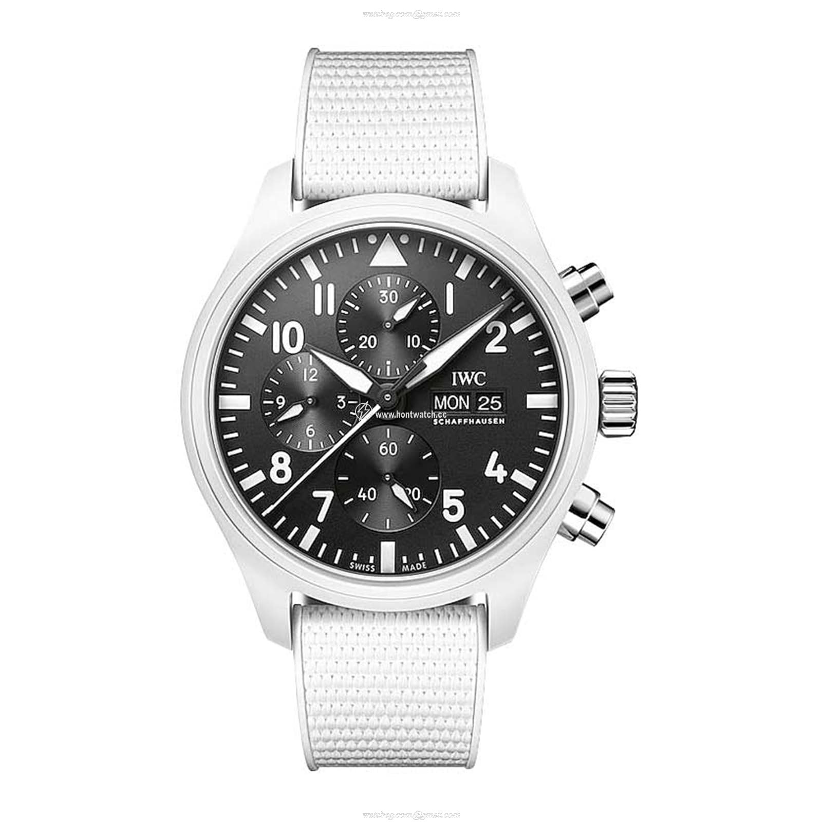 IWC Pilot IW389105 Ceramic Automatic Black Replica - 44.5mm Chronograph