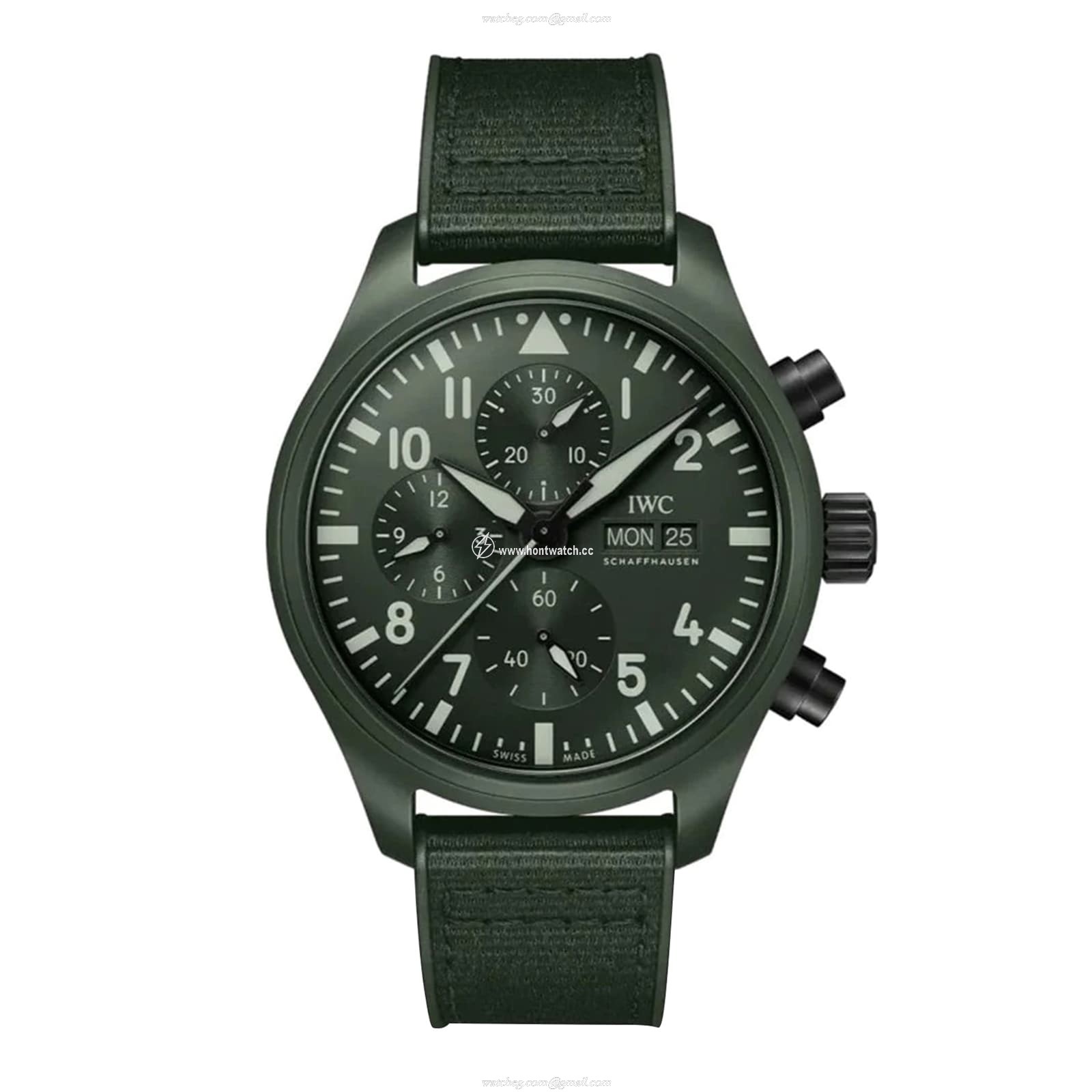 IWC Pilot IW389106 Ceramic Automatic Green Watch - 44.5mm