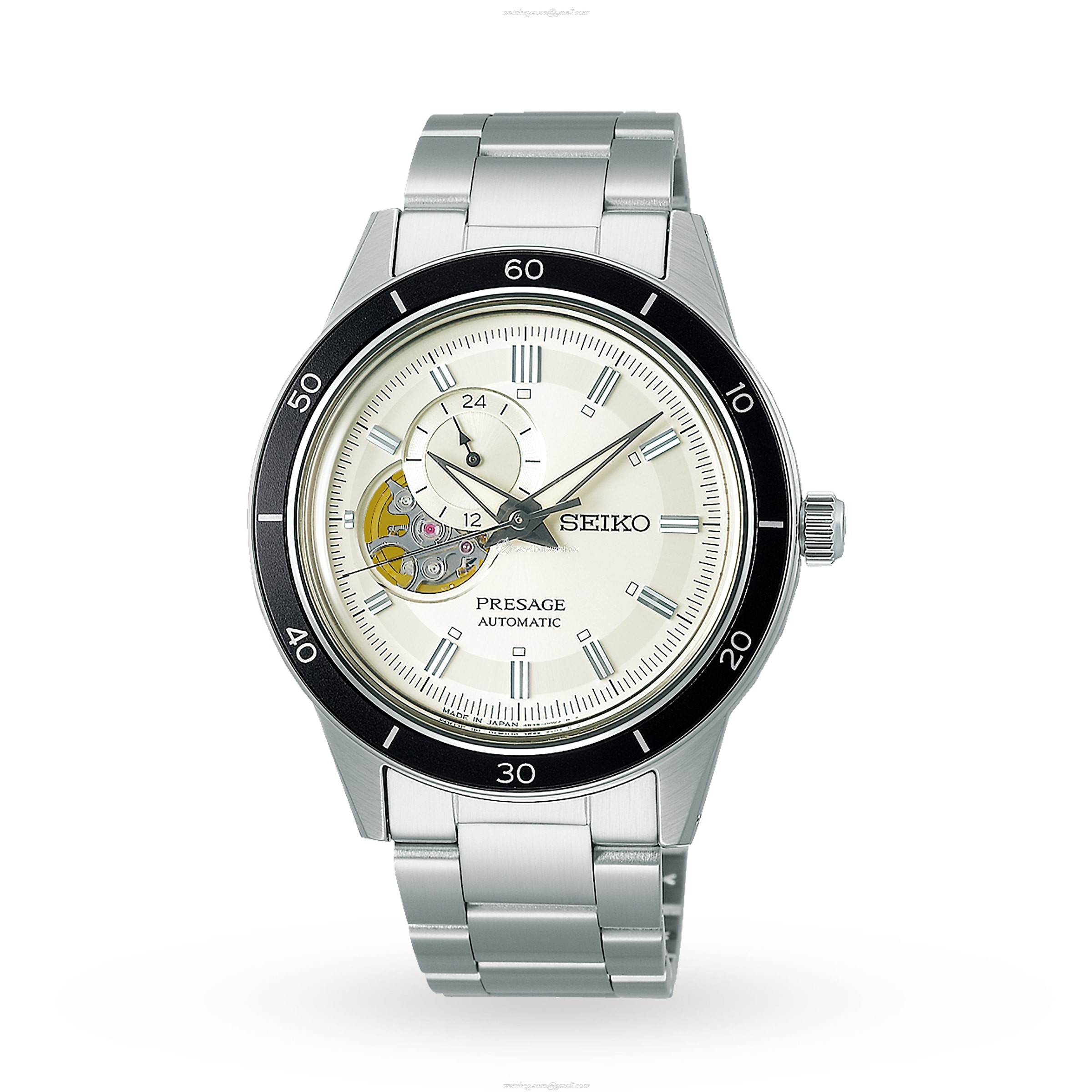 Seiko Style 60s SSA423J1 Automatic Watch - 40mm Stainless Steel - White Dial