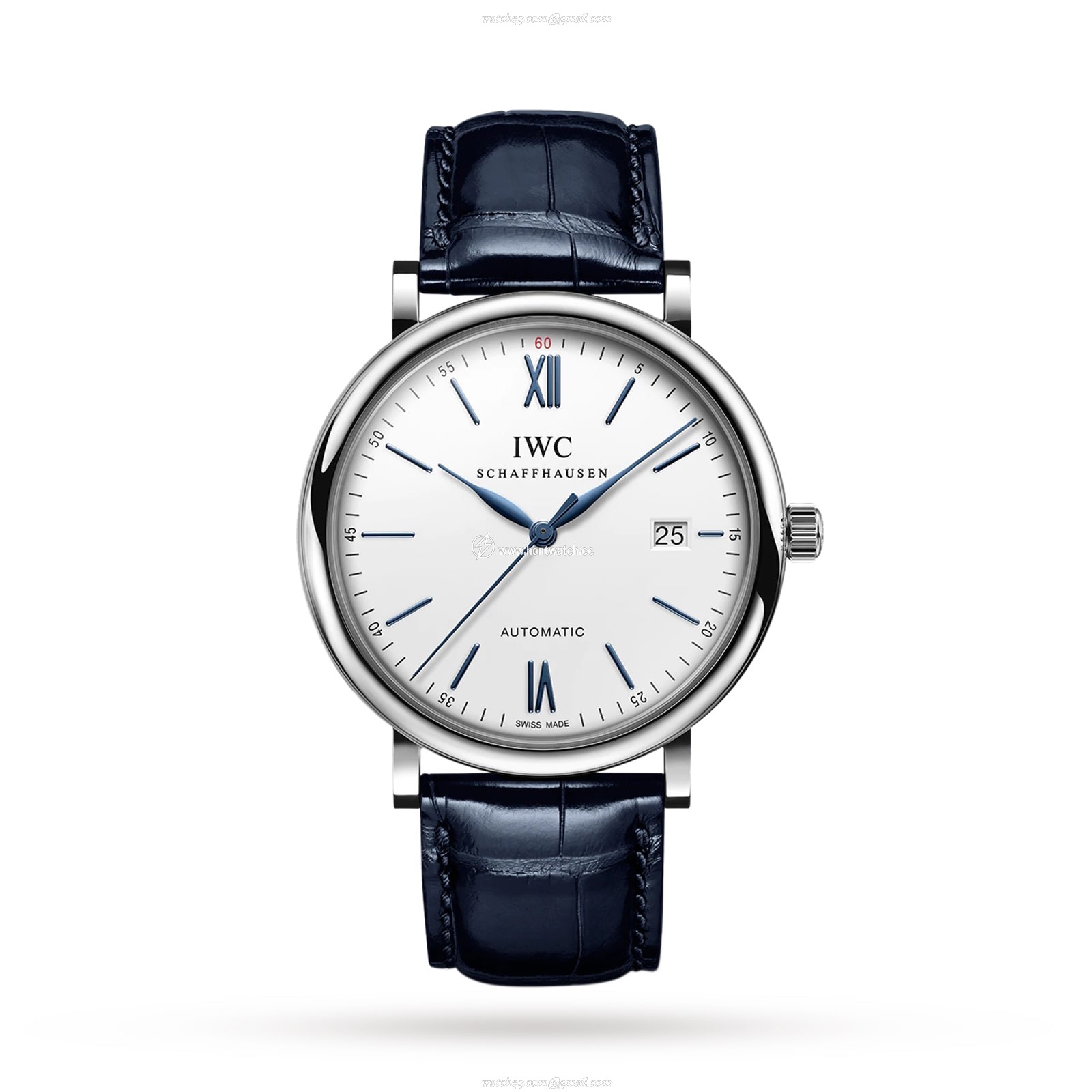 IWC Portofino IW356527 Automatic Watch - 40mm Stainless Steel - White Dial