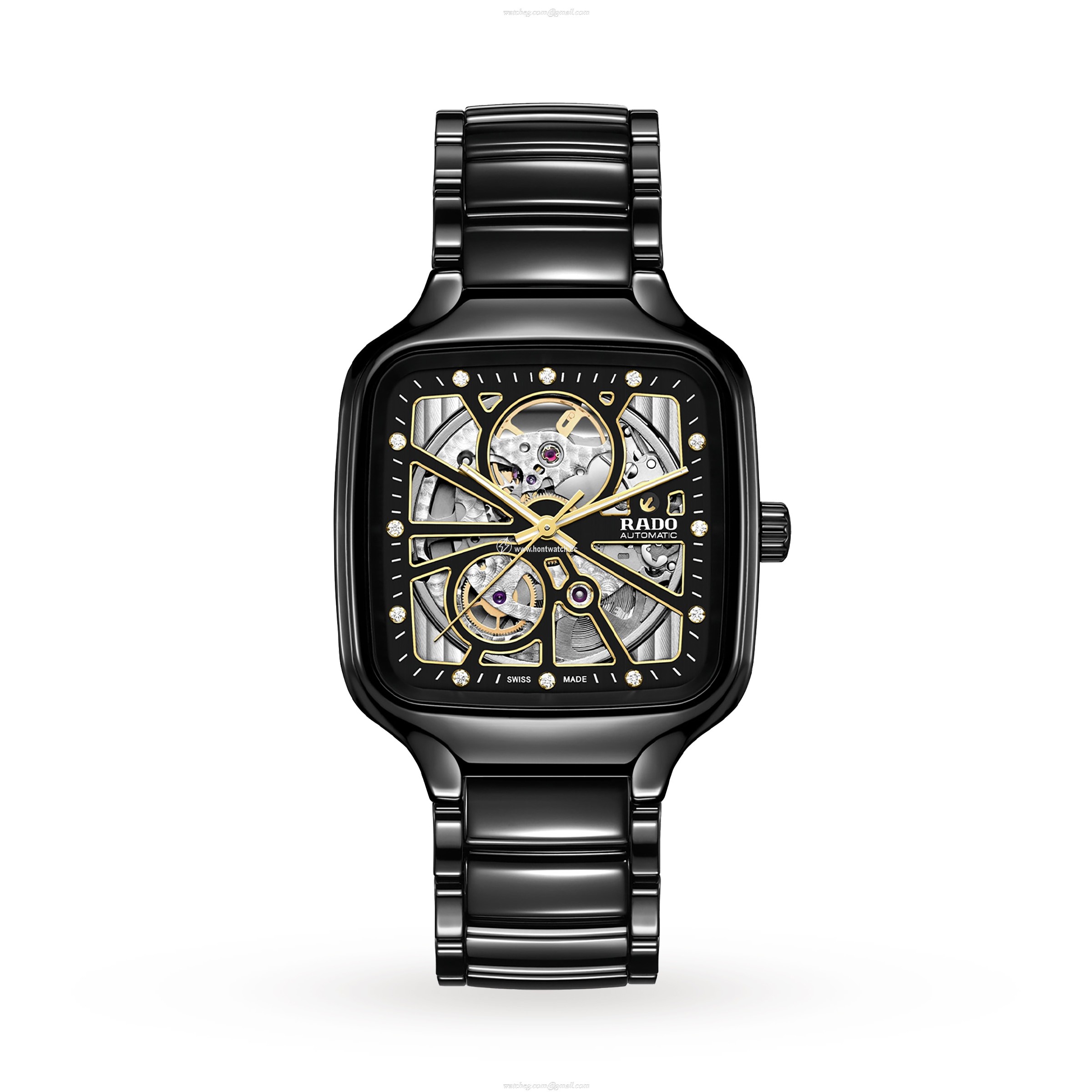 Rado True Square R27086712 Ceramic Automatic Skeleton Watch | 38mm