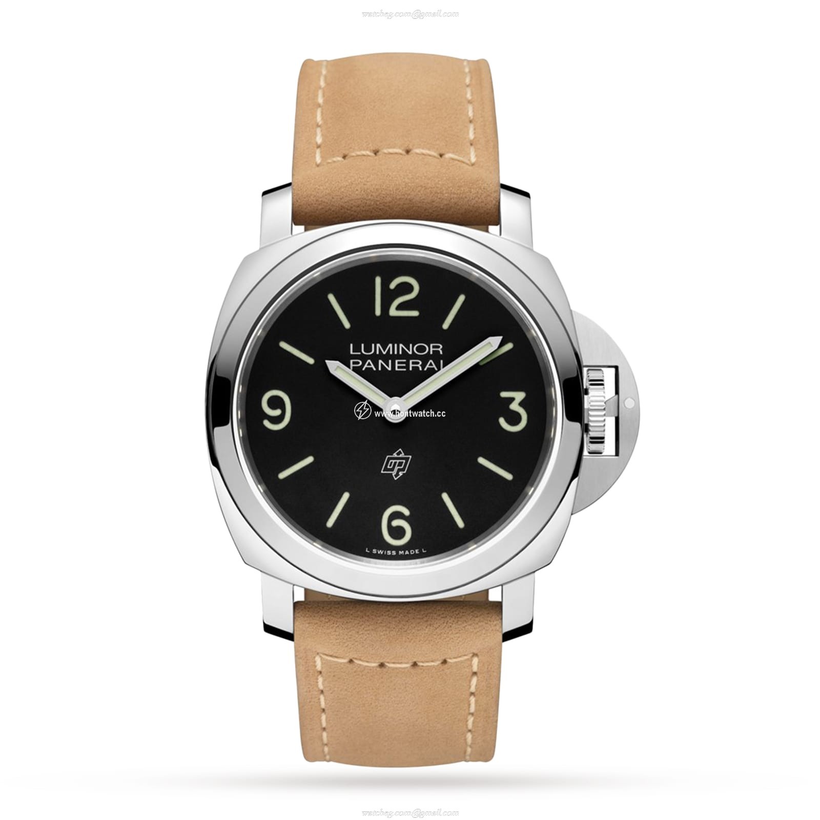 Panerai Luminor PAM01086 - 44mm Stainless Steel Manual Winding Black Watch