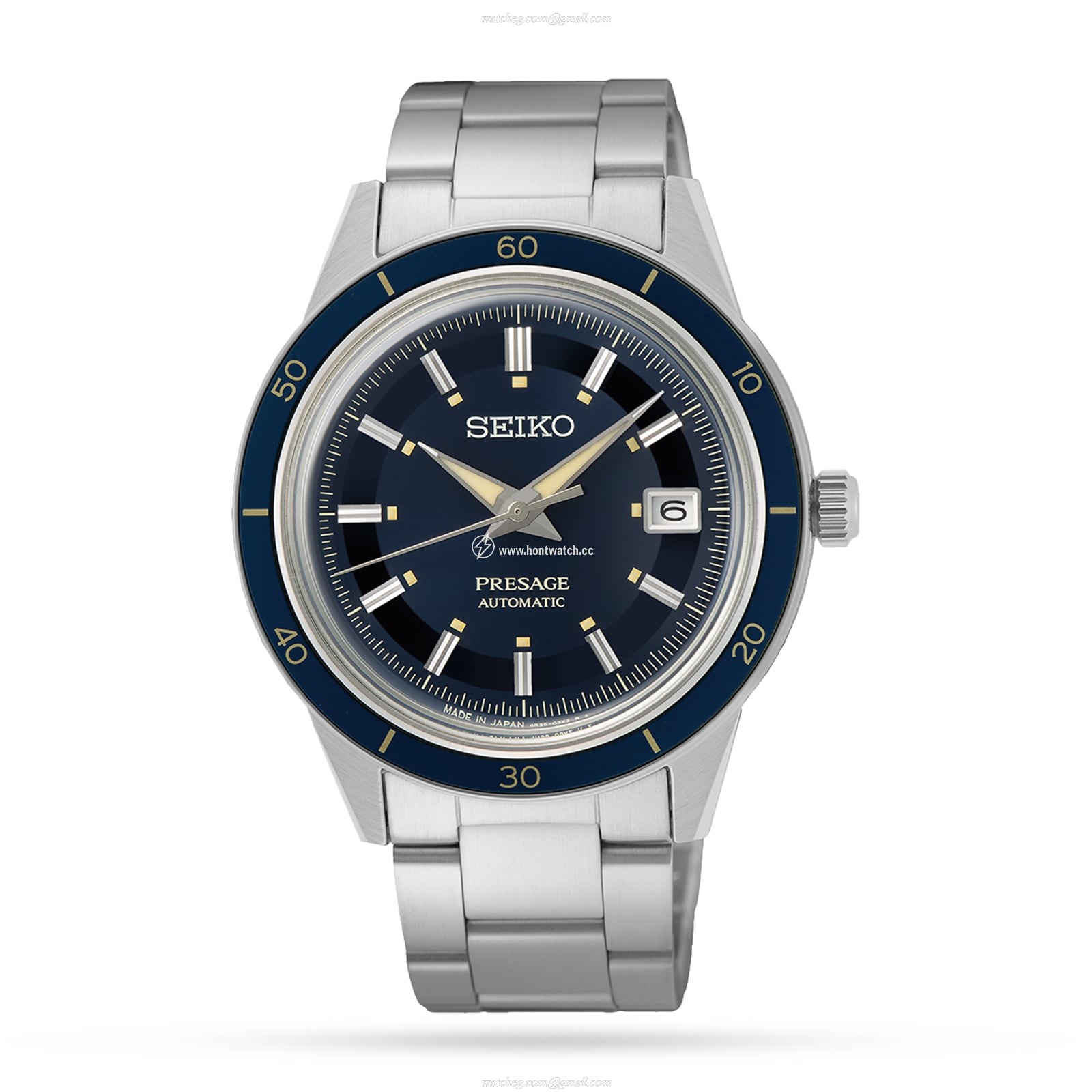 Seiko SRPG05J1 Manual Winding Watch - 40.5mm Stainless Steel - Mother of Pearl Dial
