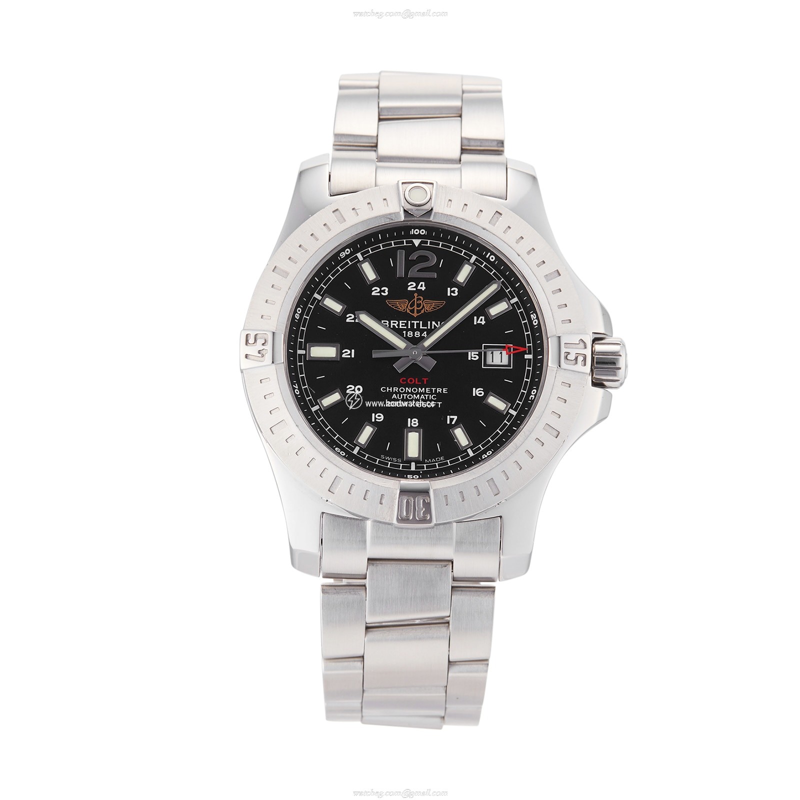 Breitling Colt A1738811/BD44 | 44mm Automatic Black Dial | Stainless Steel