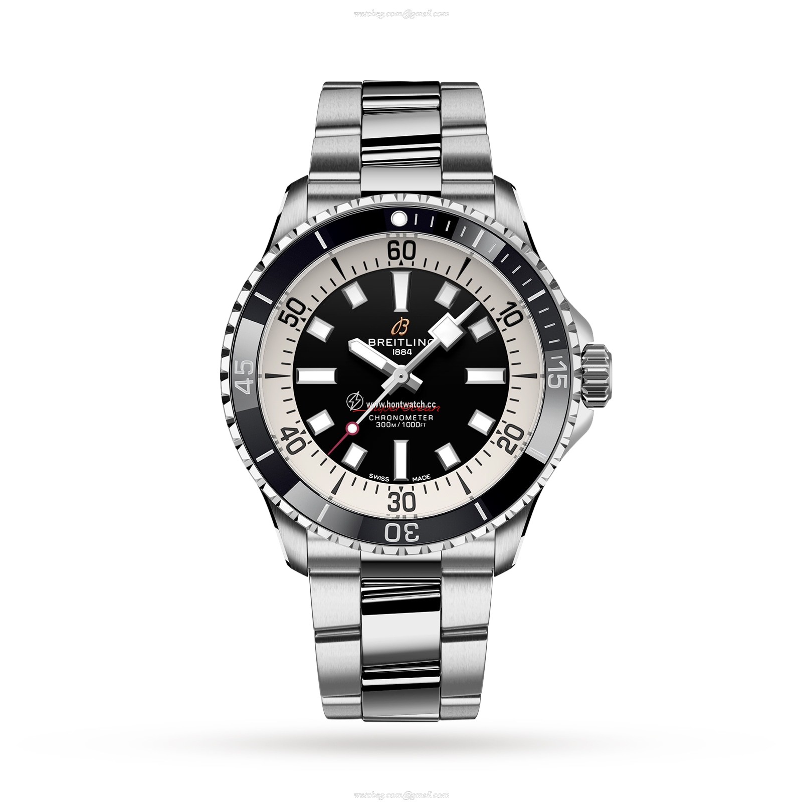 Breitling Superocean Automatic 42mm - Black Dial Stainless Steel Watch