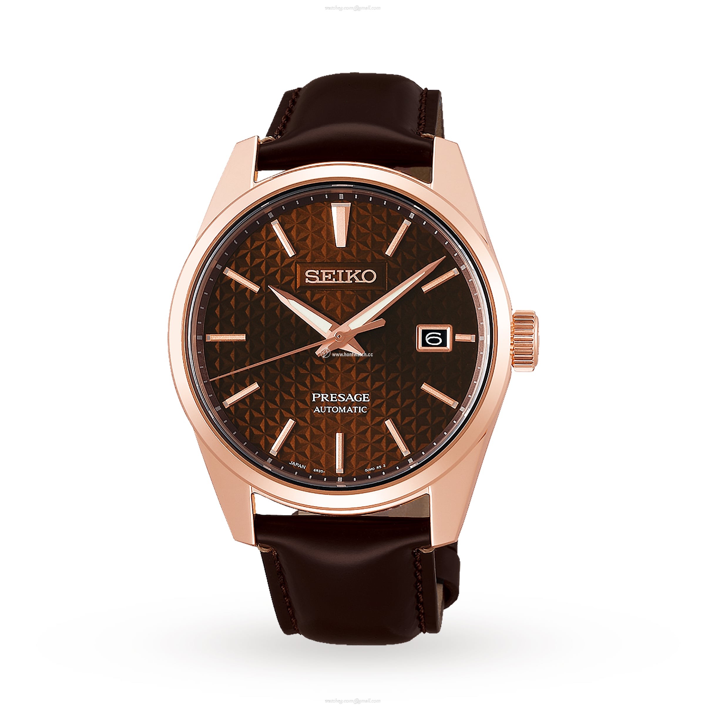 Seiko SPB170J1 Sharp Edged Series - 39mm Automatic Brown Dial Watch