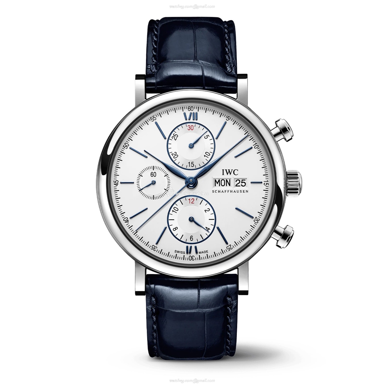 IWC Portofino IW391037 Automatic Chronograph - 42mm Stainless Steel - White Dial