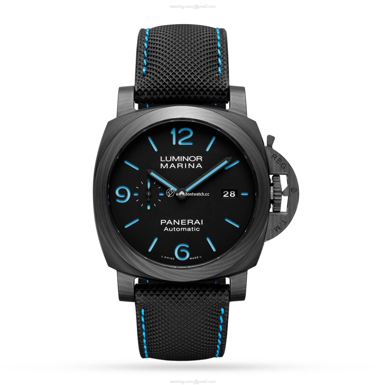 Panerai Luminor PAM01661 Carbotech Automatic Black Replica Watch | 44mm