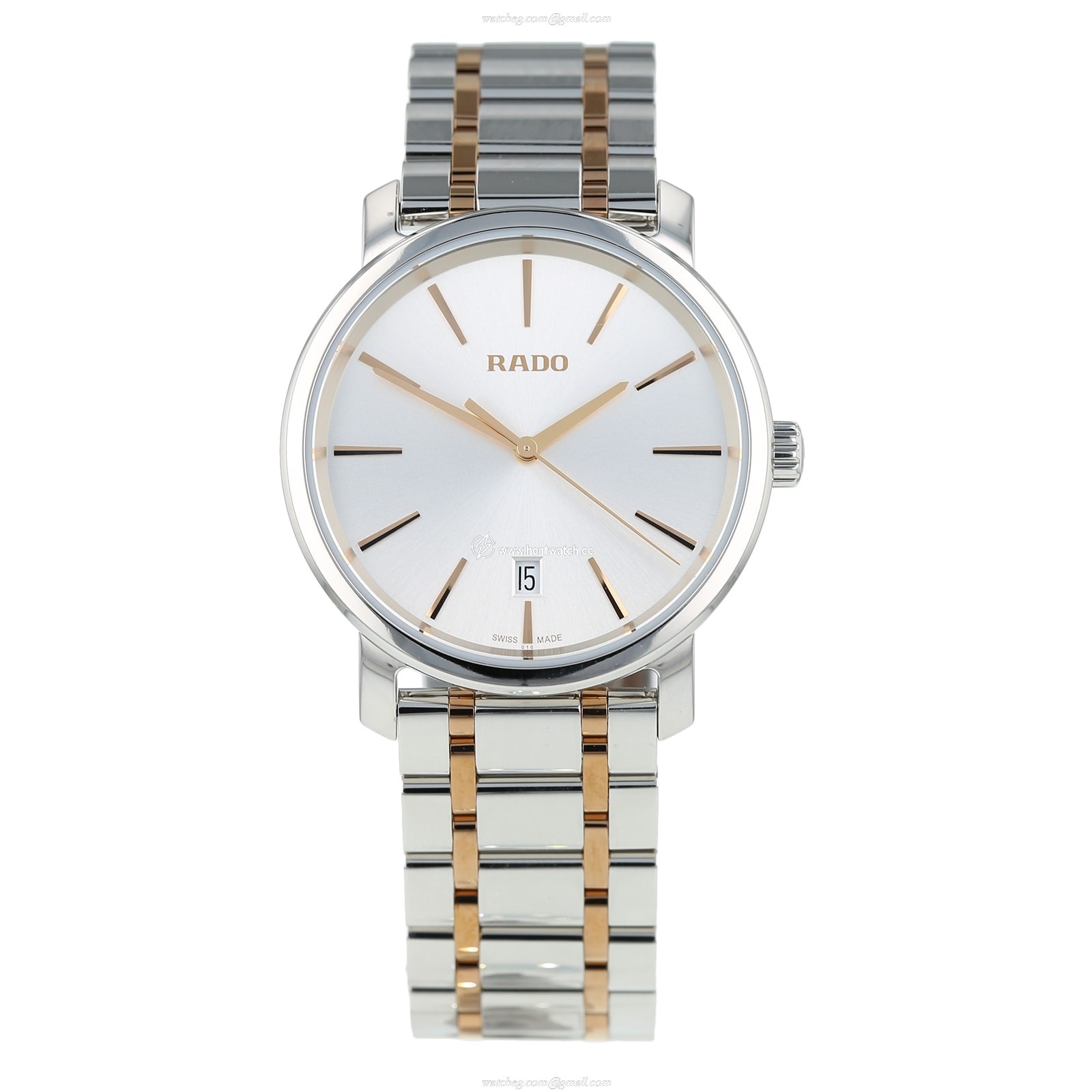 Pre-Owned Rado DiaMaster Mens Watch - 40mm Silver Dial Quartz