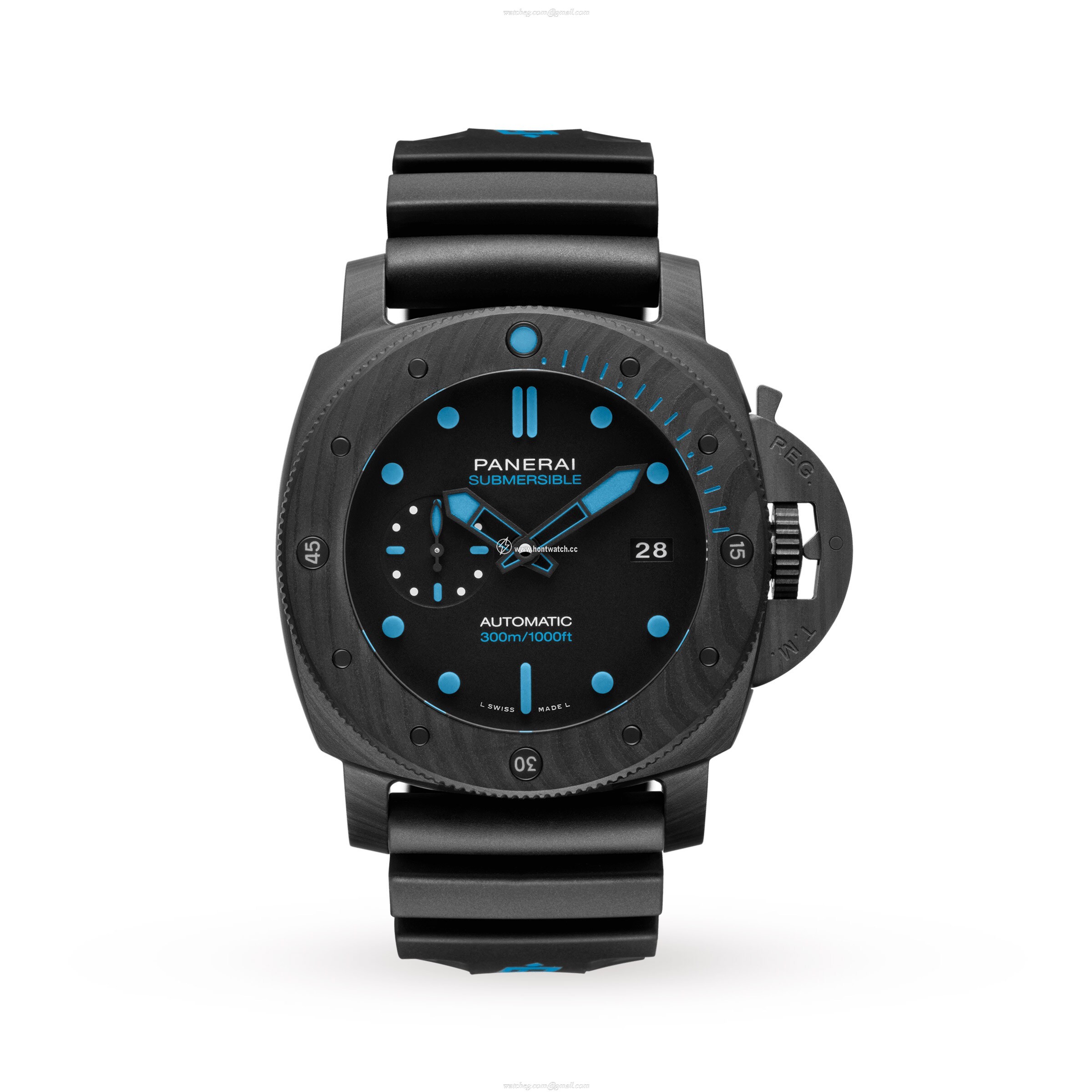 Panerai Submersible PAM01616 Automatic - 47mm Carbon Fibre Black Dial Replica
