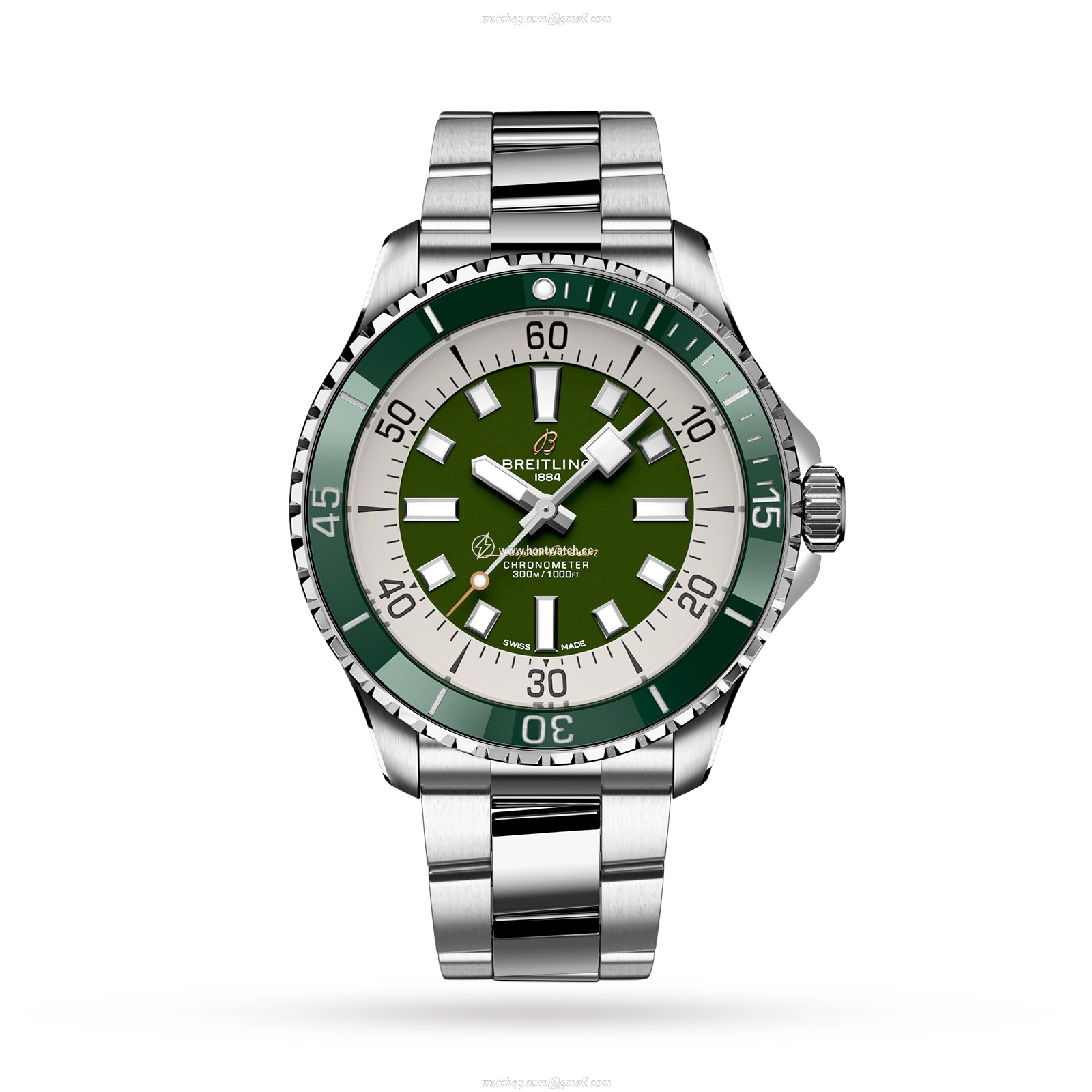 Breitling Superocean Automatic 44mm Green Dial - Stainless Steel Watch