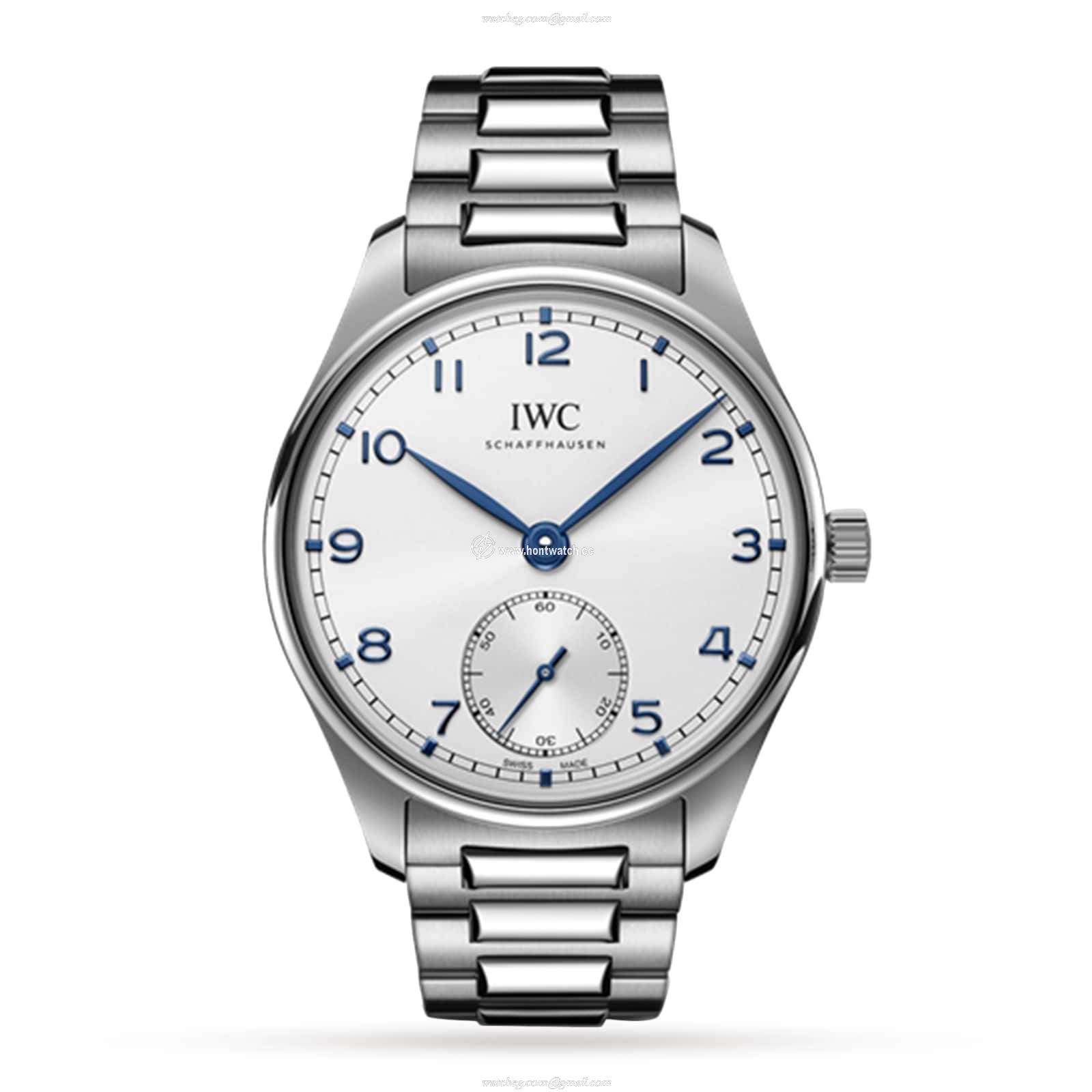 IWC Portugieser IW358312 Automatic Watch - 40mm Stainless Steel - White Dial