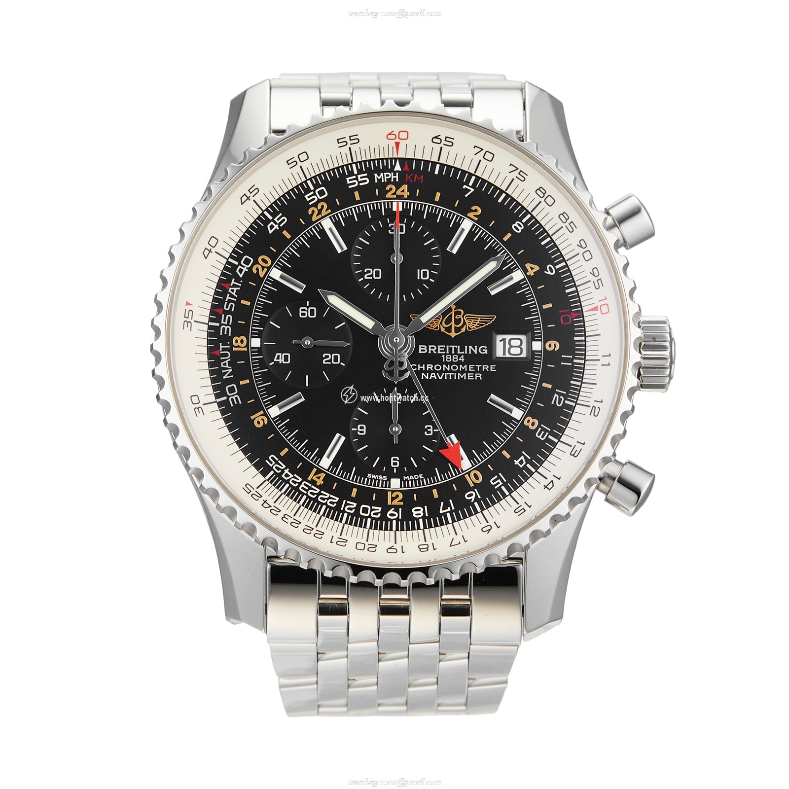 Breitling Navitimer A2432212/B726 | 46mm Automatic Black Dial | Stainless Steel