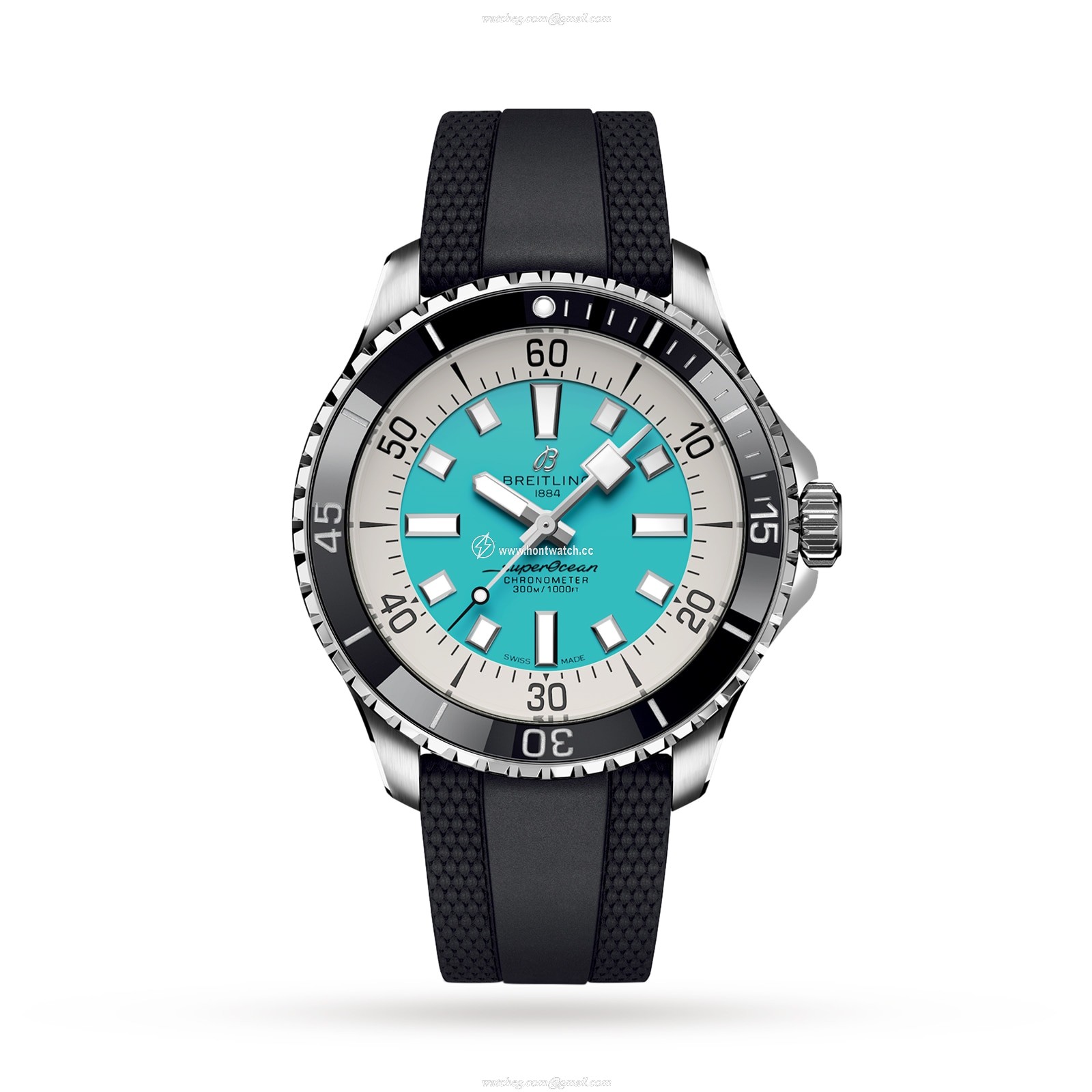 Breitling Superocean Automatic 44mm Turquoise Dial - Stainless Steel Watch