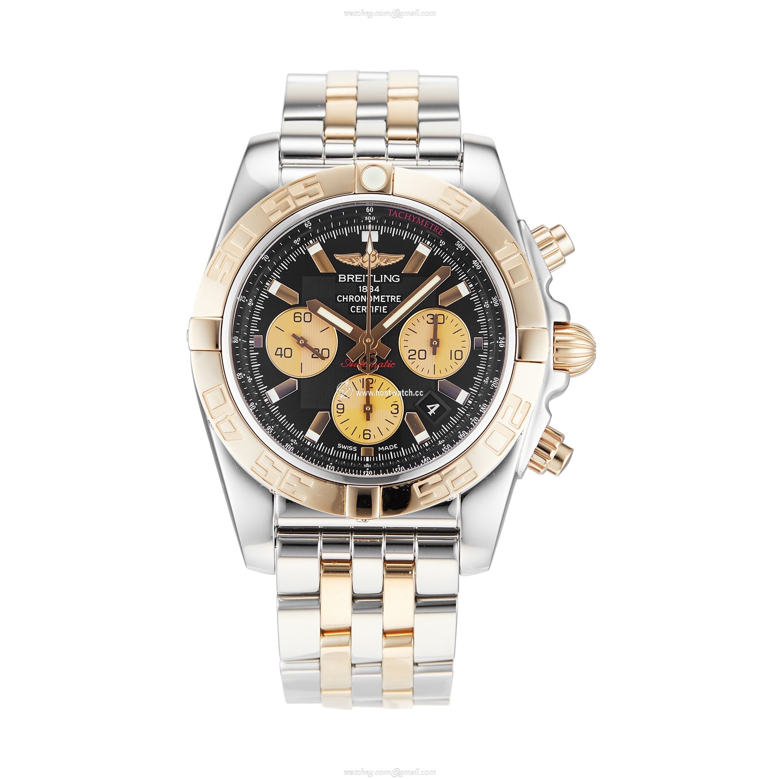 Breitling Chronomat 44 Automatic Black - Stainless Steel Rose Gold | 500M