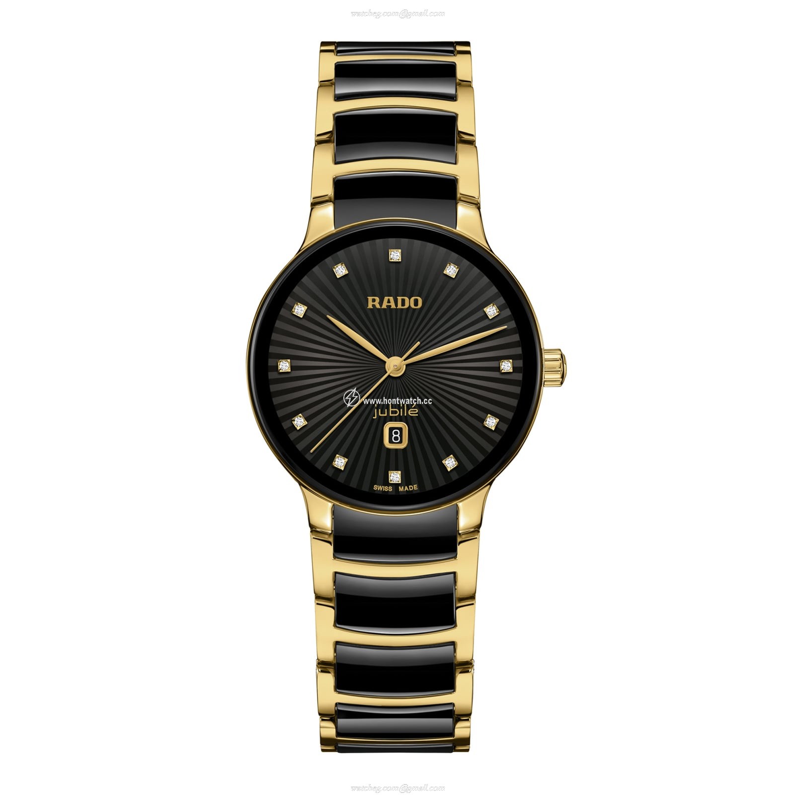 Rado Centrix R30025742 | Black Dial | 30mm Stainless Steel Quartz Watch