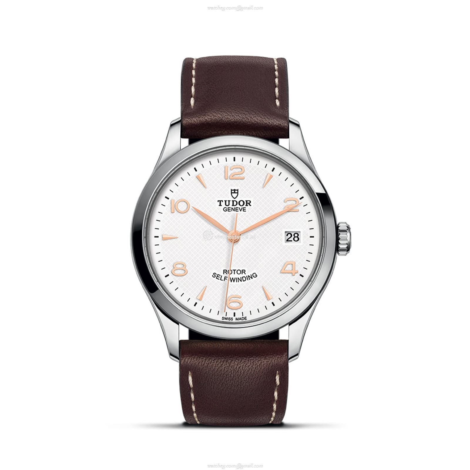 Tudor 1926 M91450-0012 | 36mm Automatic Watch | White Dial & Leather Strap
