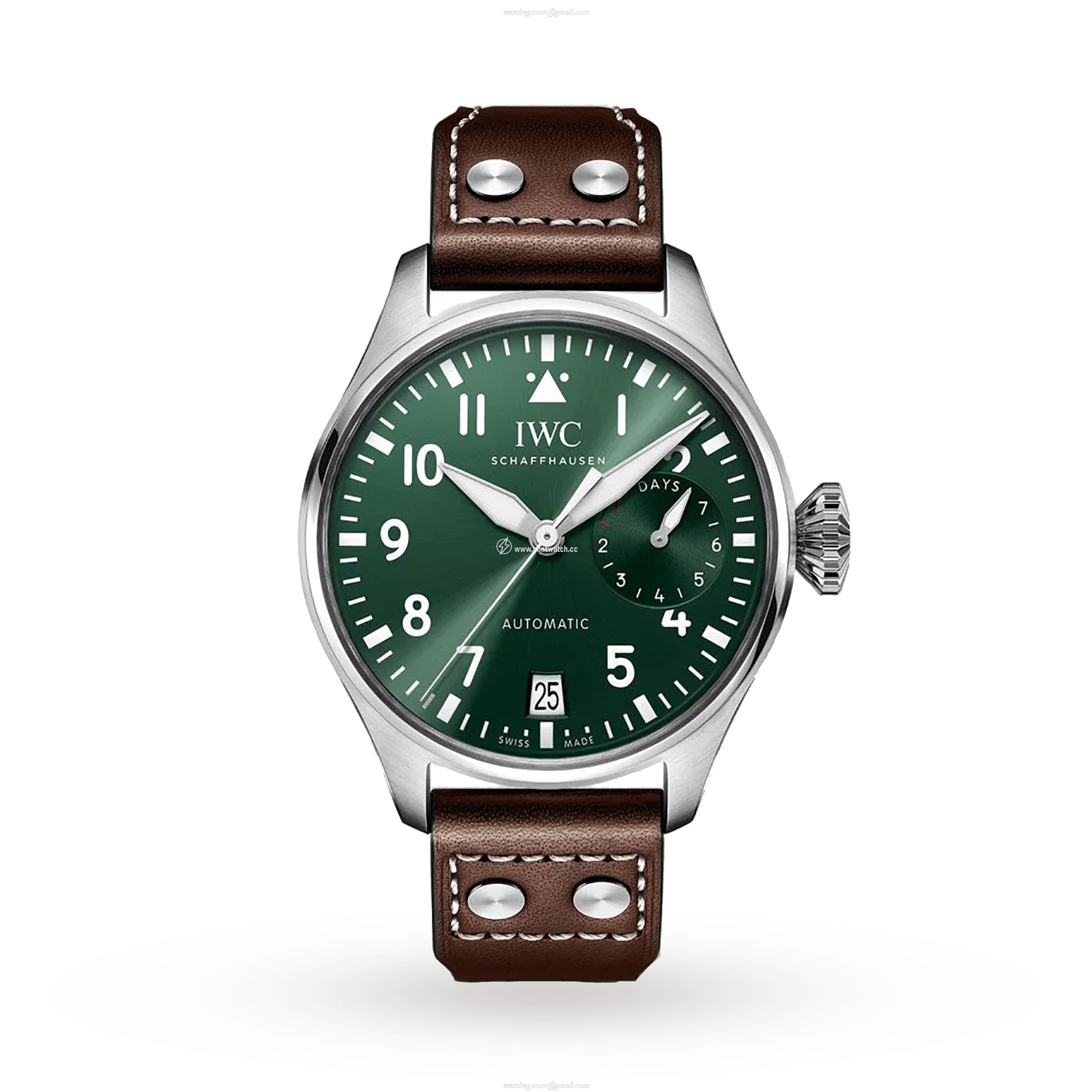 IWC Pilot IW501015 Automatic Green Dial - 46mm Stainless Steel Watch