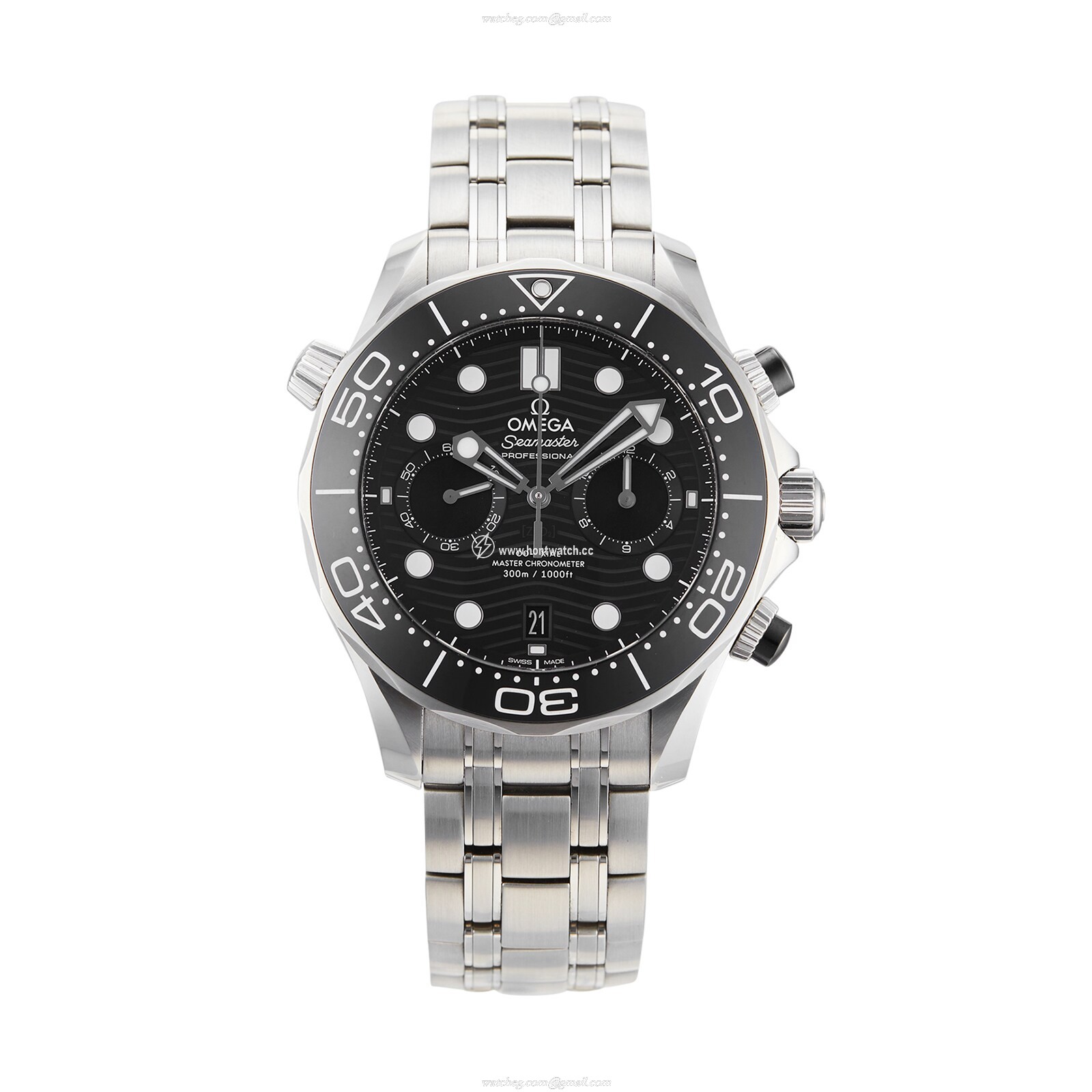 Omega Seamaster Diver 300M 44mm Automatic Black Dial Steel Watch