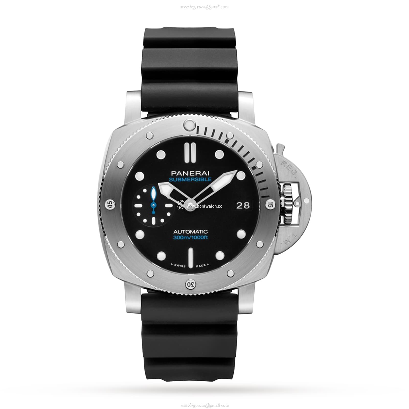 Panerai Submersible PAM00973 - 42mm Automatic Black Dial - 300M Water Resistant