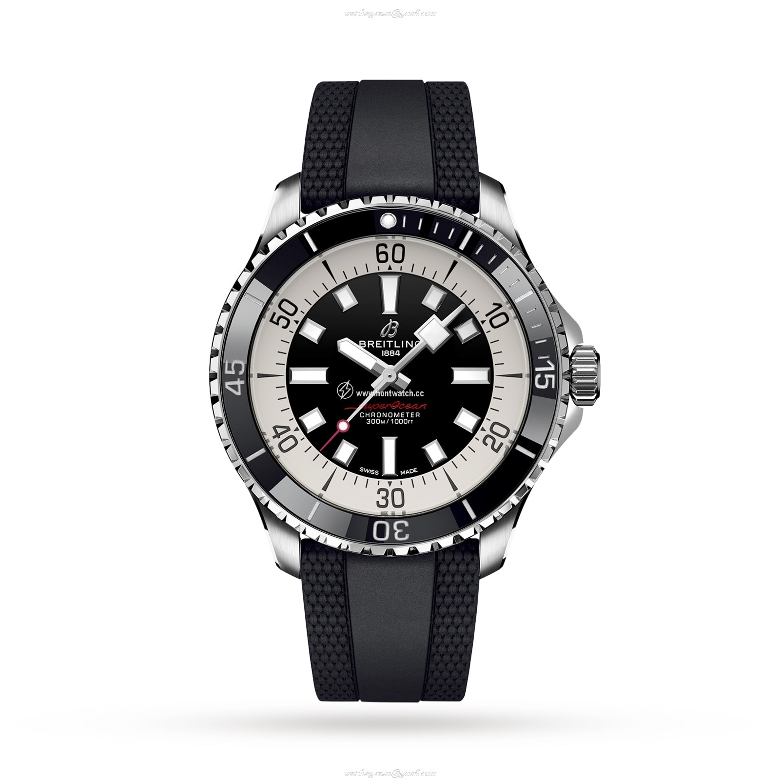 Breitling Superocean Automatic 44mm - Black Dial Stainless Steel Watch