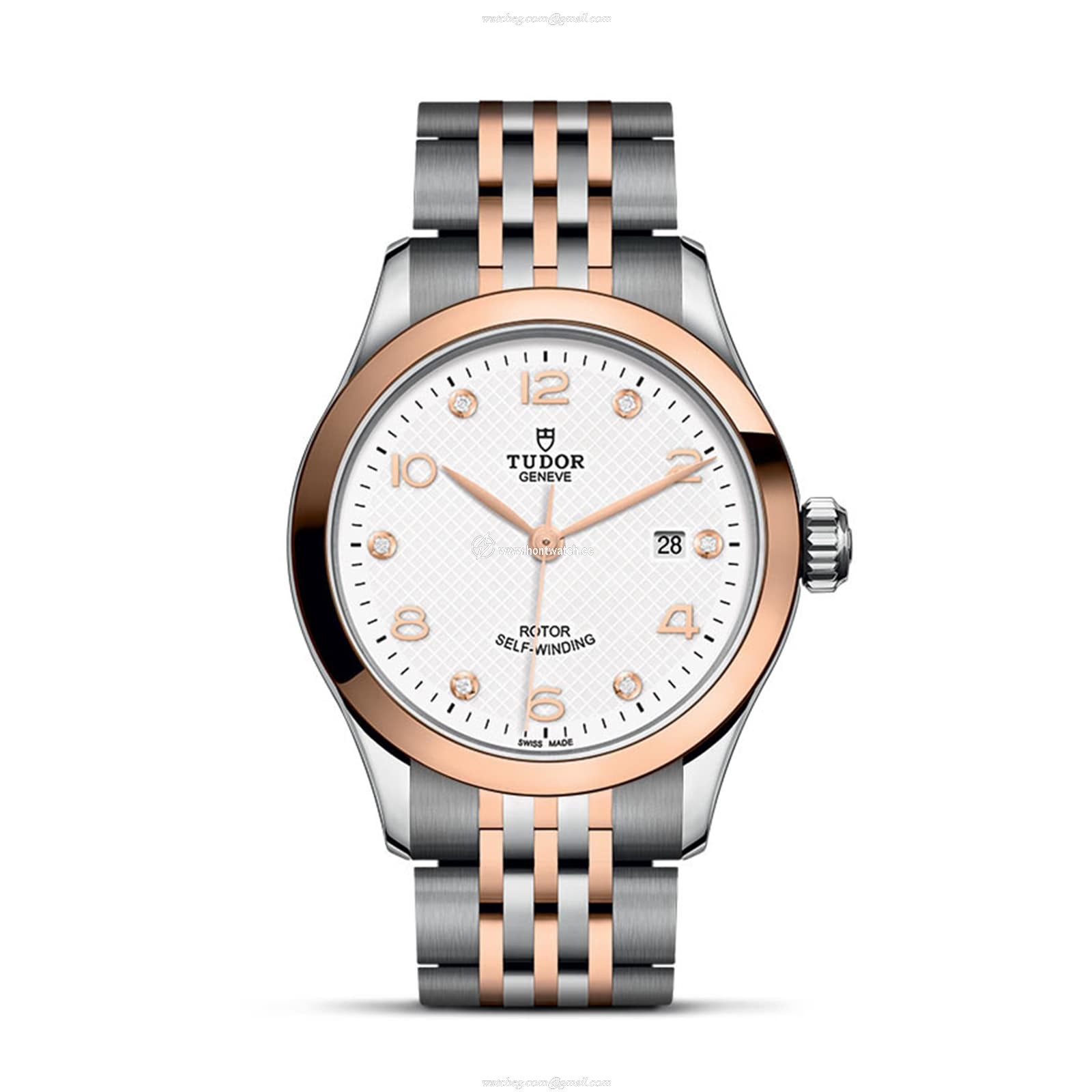 Tudor 1926 M91351-0011 | 28mm Automatic Watch | White Dial & Diamonds