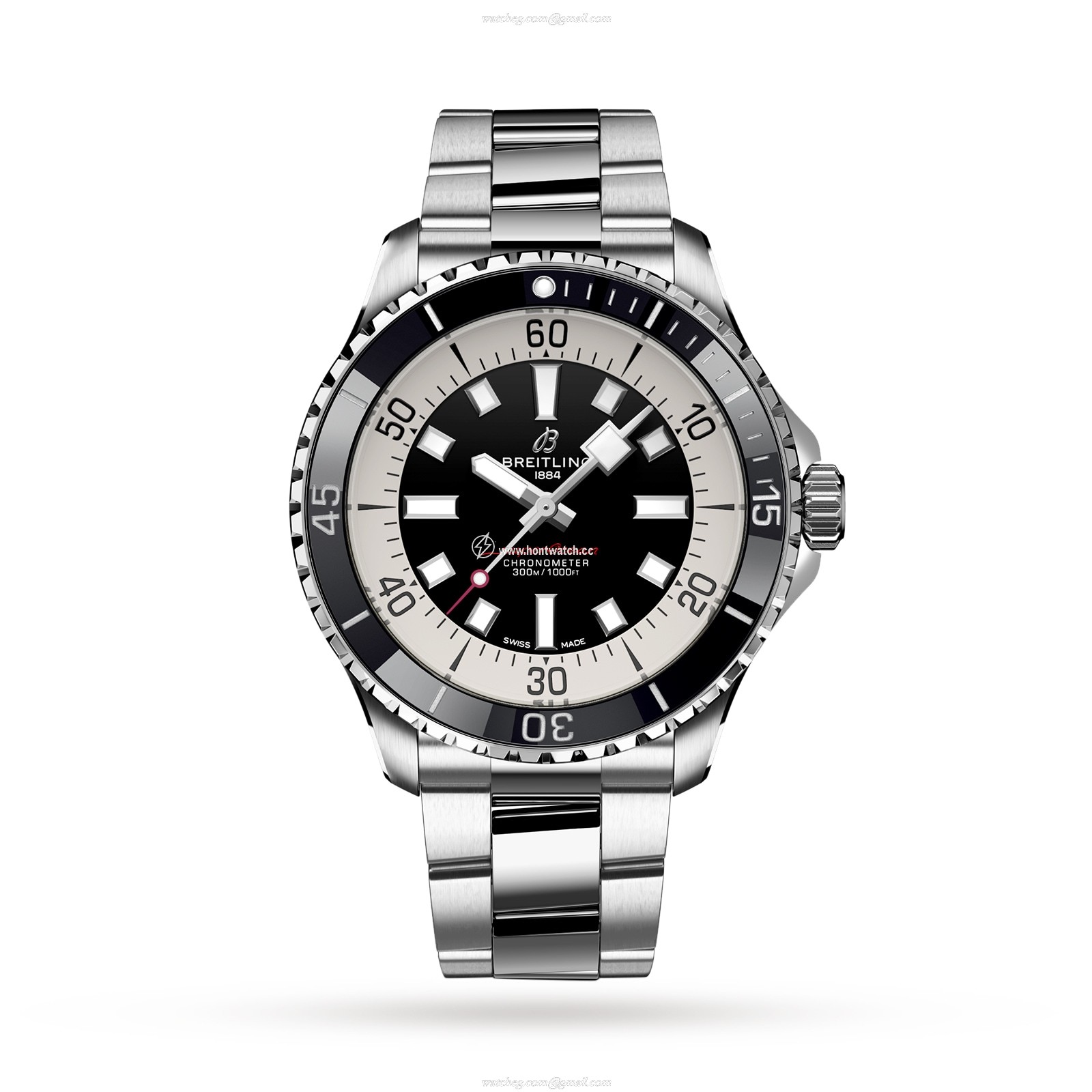 Breitling Superocean Automatic 44mm Black Dial - Stainless Steel Watch