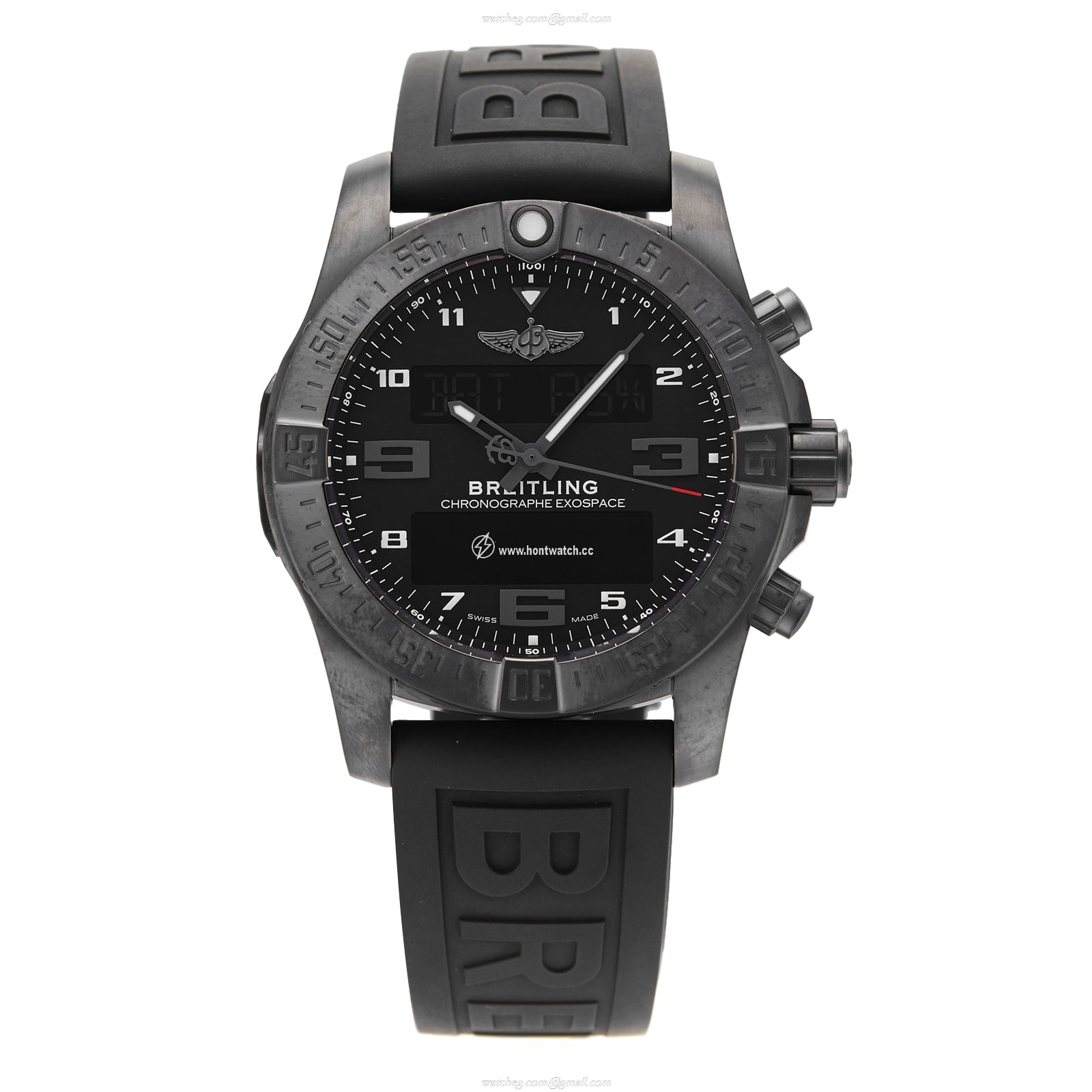 Breitling Professional VB5510H1 | 46mm DLC Titanium Quartz Watch - Black Dial
