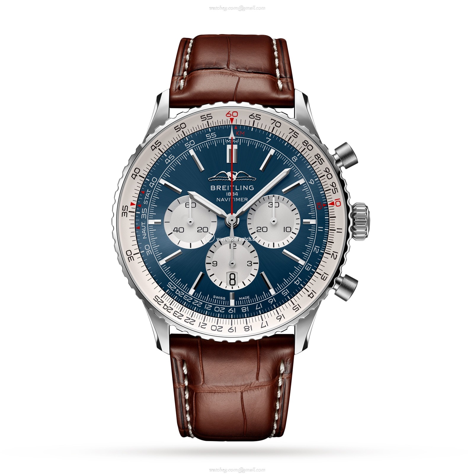 Breitling Navitimer AB0137211C1P1 | 46mm Stainless Steel Automatic Blue Watch