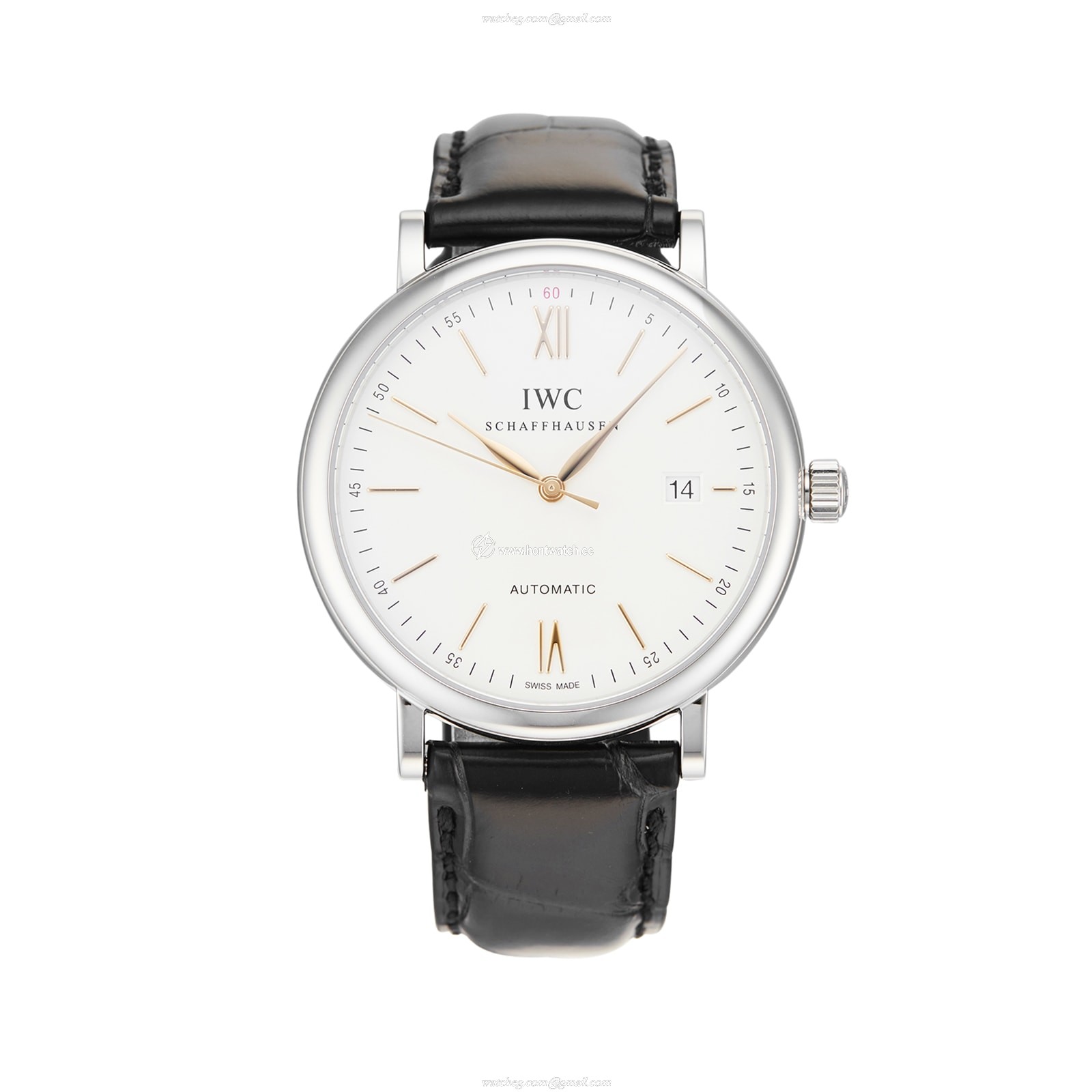 IWC Portofino IW356517 Automatic Watch - 40mm Stainless Steel & White Dial
