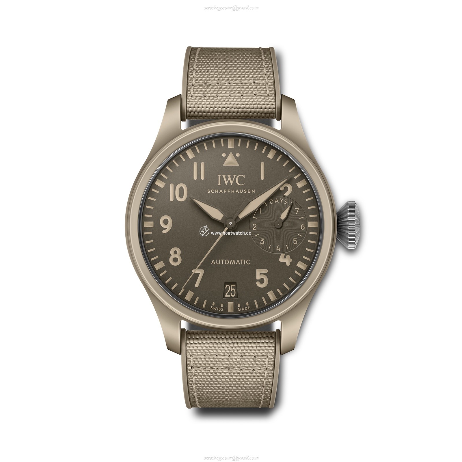 IWC Pilot IW506003 Automatic Watch - 46mm Ceramic Case & Beige Dial