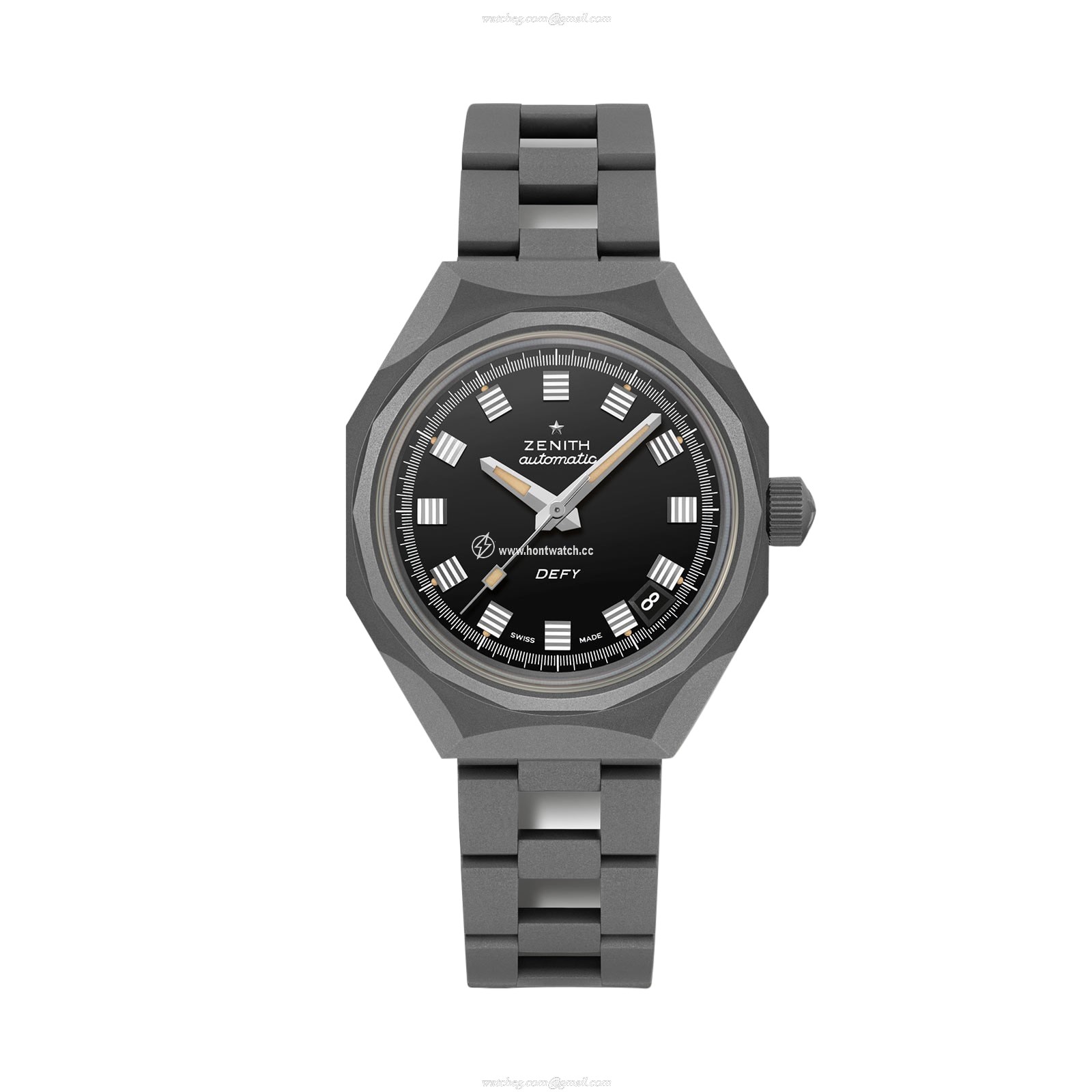 Zenith Defy Titanium Automatic Watch - 37mm Black Dial | 300M Water Resistant