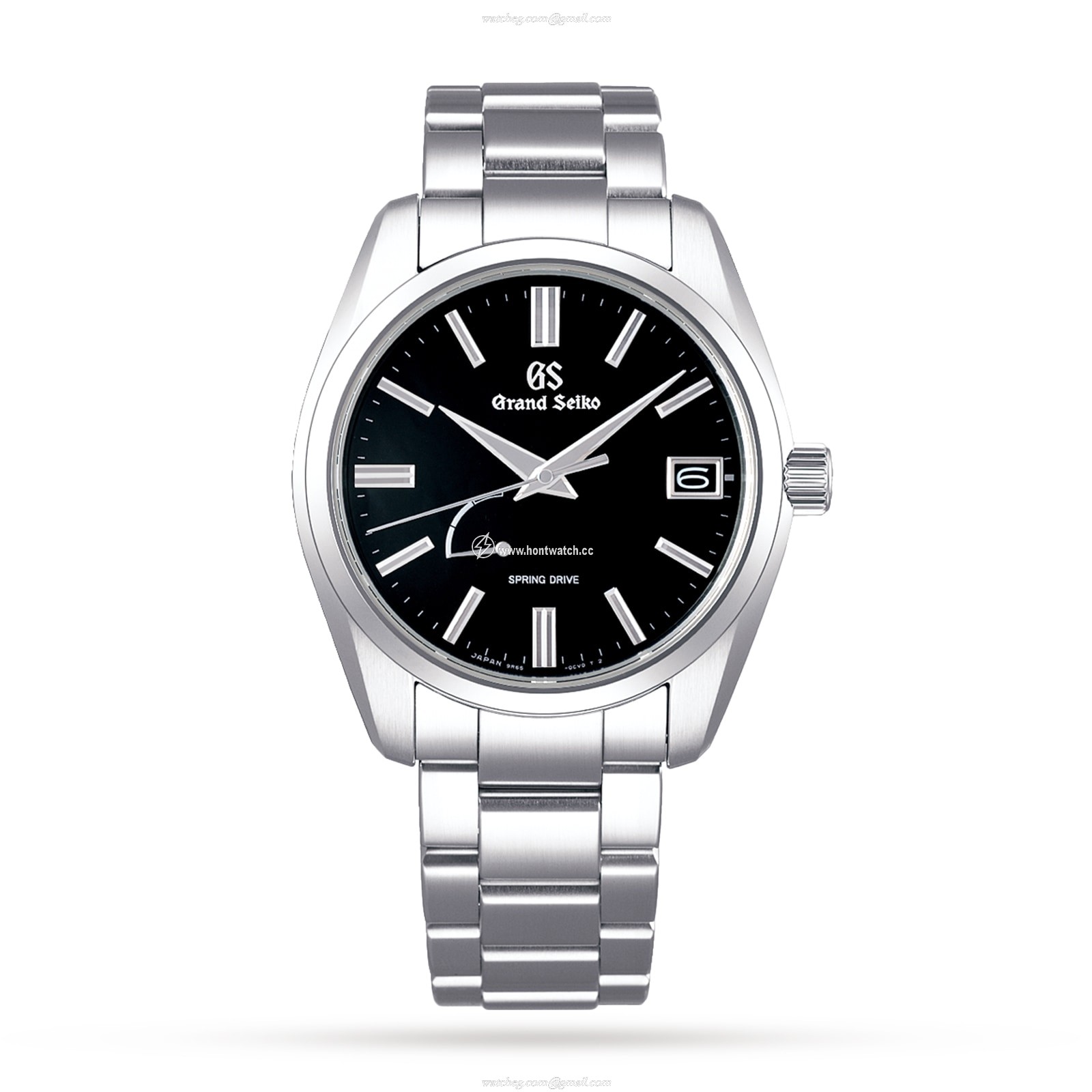Grand Seiko Heritage SBGA467 Automatic Black Watch - 40mm Stainless Steel