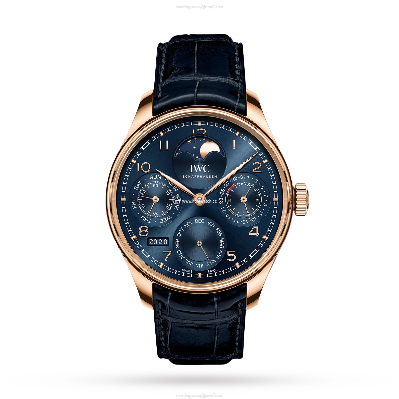 IWC Portugieser IW503312 | 18ct Rose Gold Automatic Blue Replica Watch