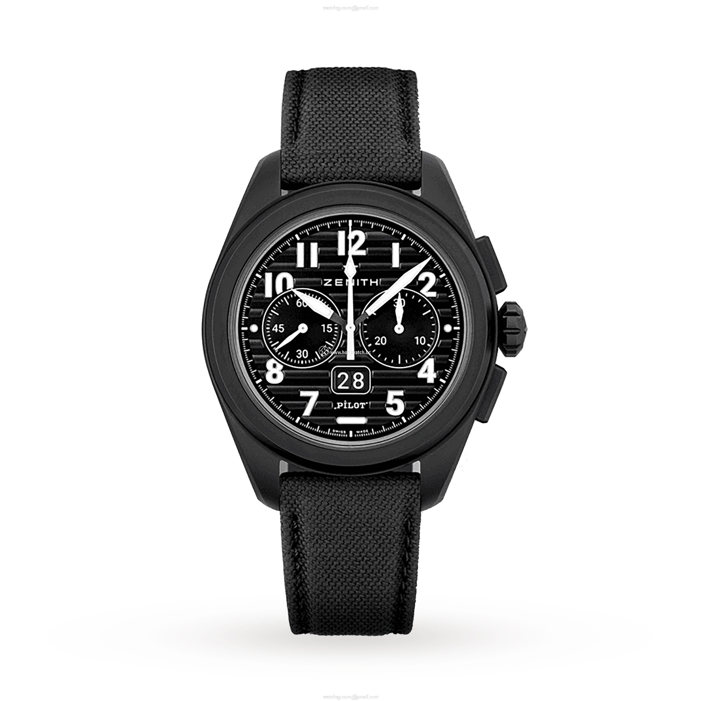 Zenith Pilot Ceramic Automatic Black Watch - 42.5mm | El Primero 3652