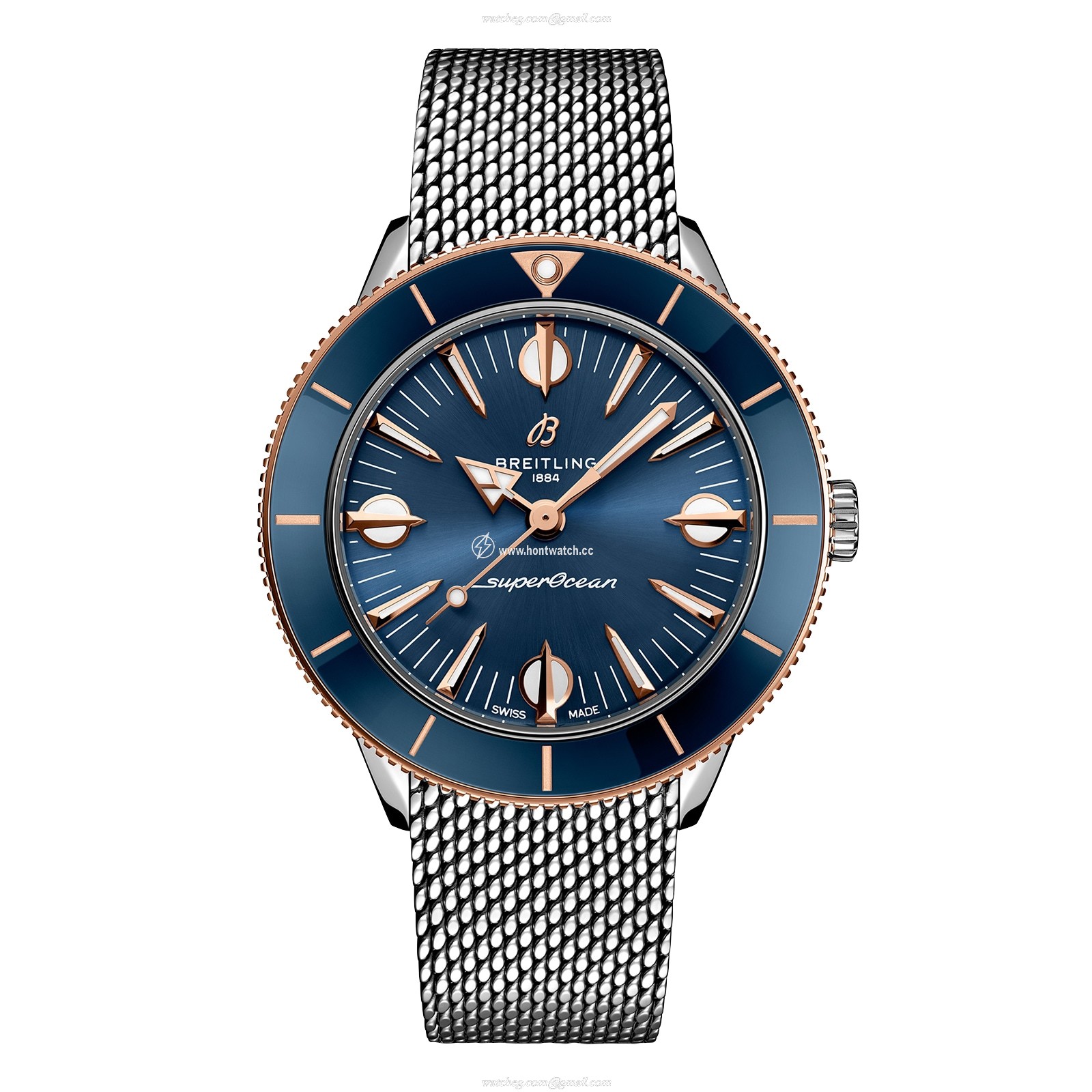 Breitling Superocean Heritage 38mm Automatic Blue Dial - Stainless Steel