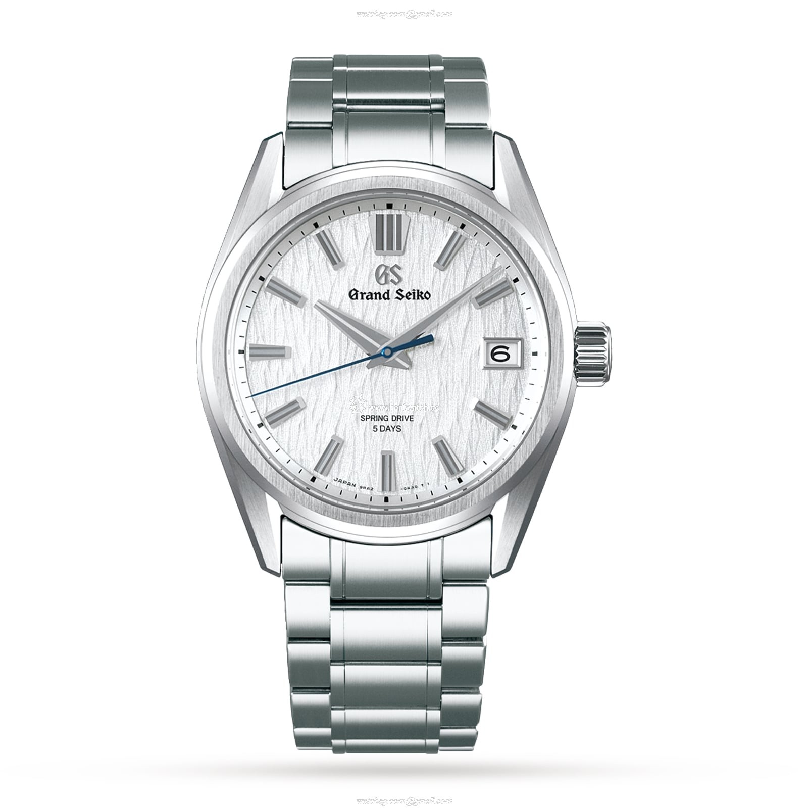 Grand Seiko SLGA009 Automatic White Replica - 40mm Case, 100M Water Resistant, Stainless Steel, Batons, For Him