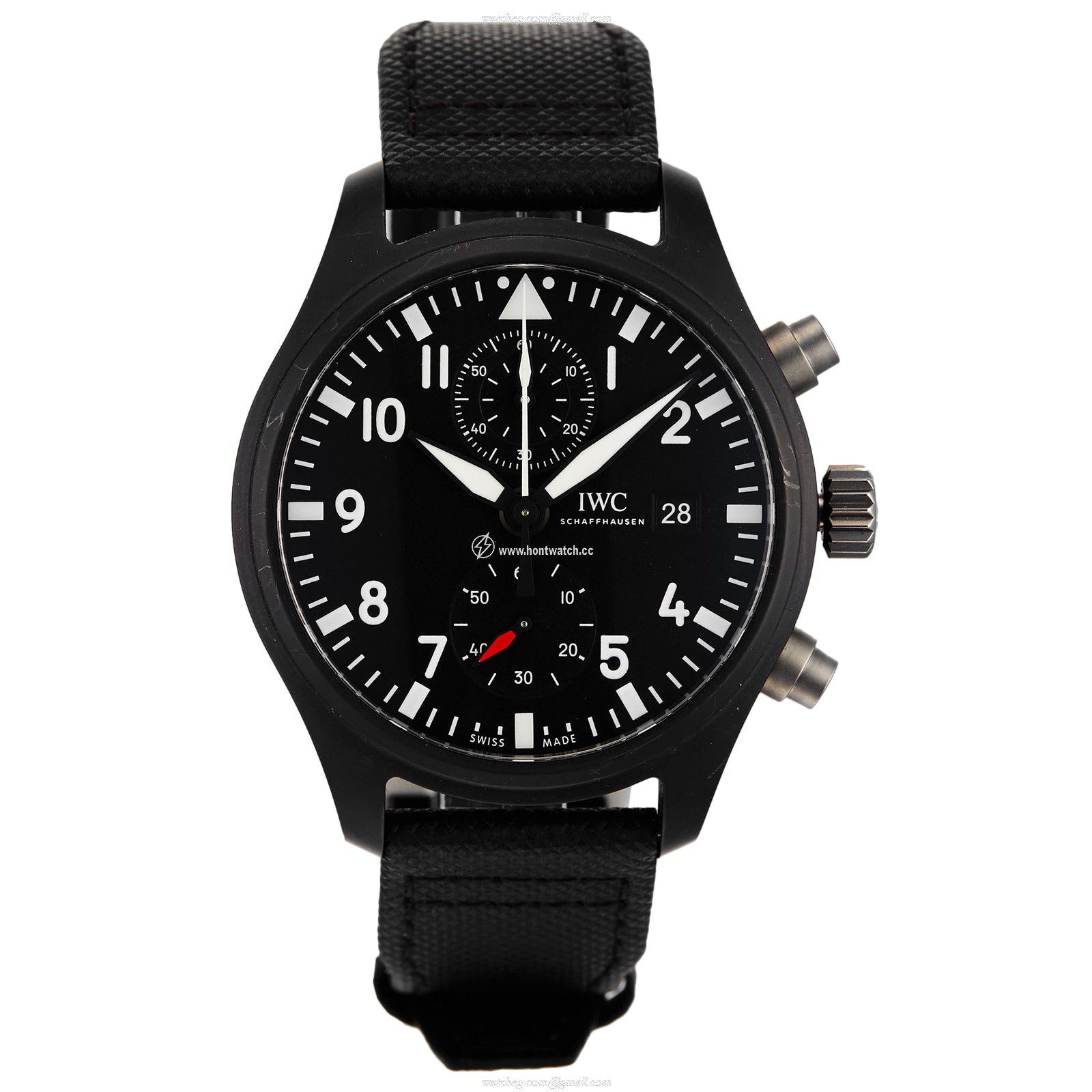 IWC Pilot IW389001 Automatic Chronograph - 44.5mm Ceramic Case | Black Dial