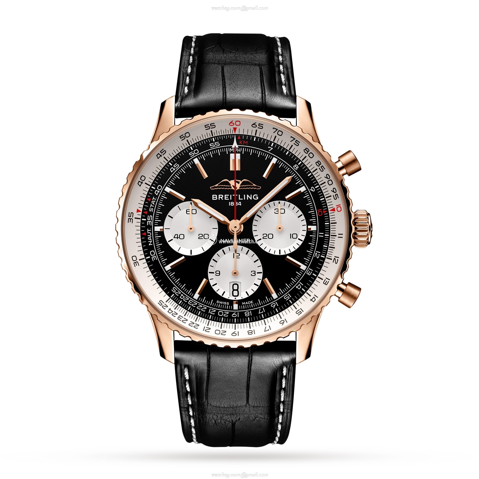 Breitling Navitimer 43mm 18ct Rose Gold Automatic Chronograph Watch