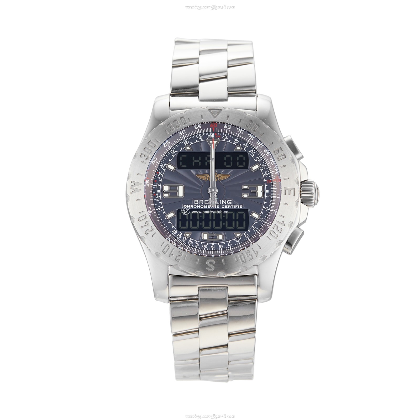 Breitling Airwolf A78363 | 44mm Stainless Steel Quartz Grey Watch