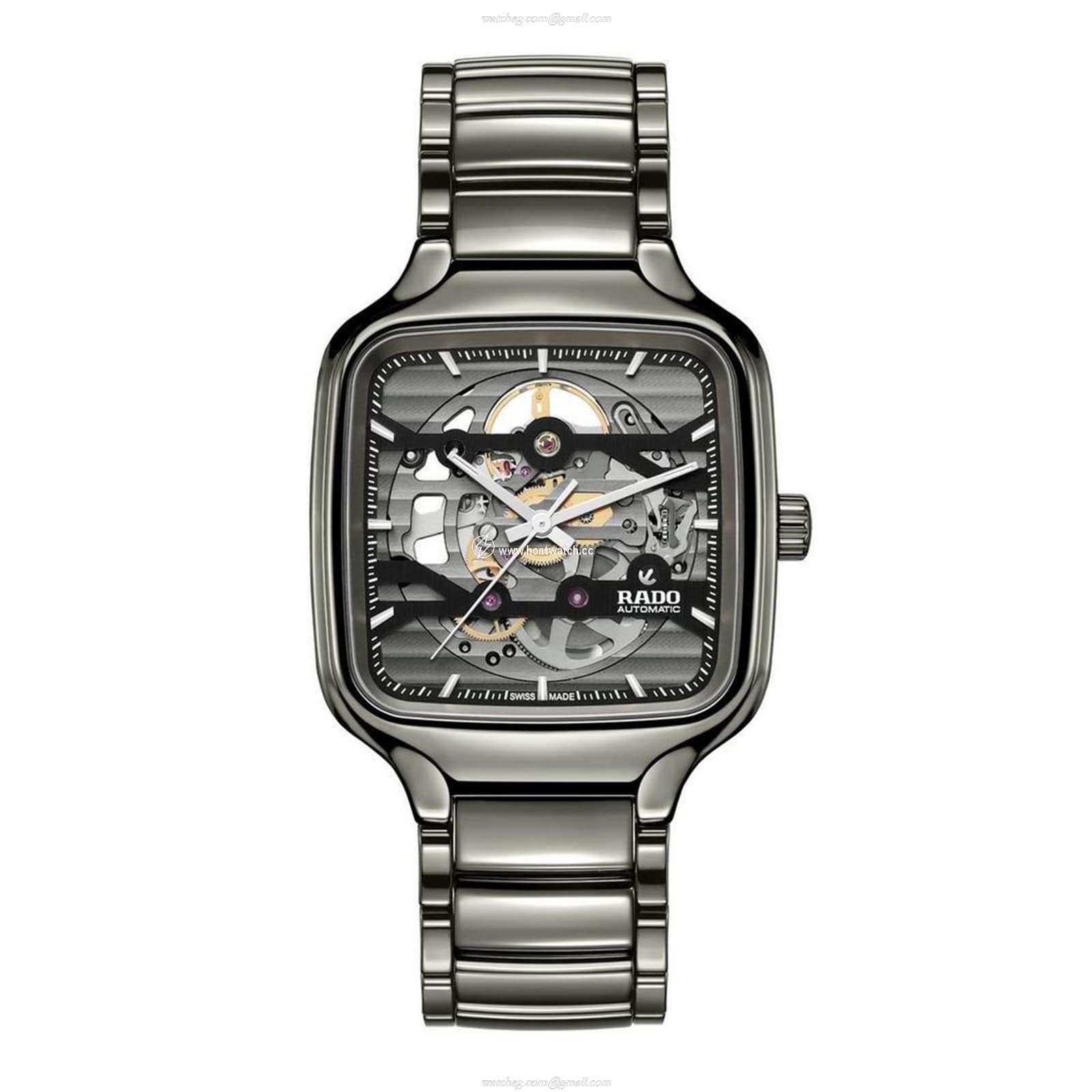 Rado True Square R27125152 | Automatic Black Ceramic & Titanium Watch