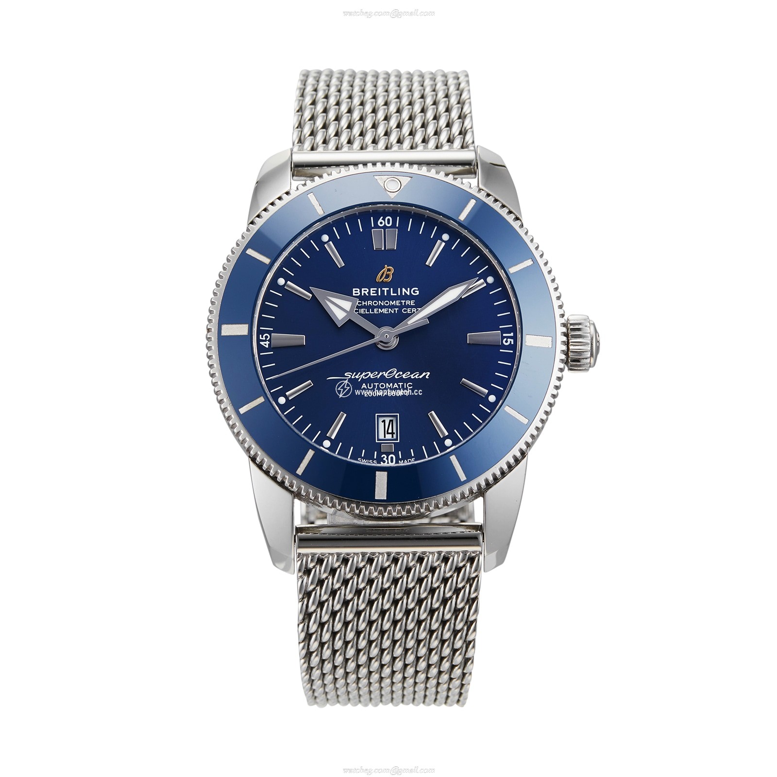 Breitling Superocean Heritage 46mm Automatic Blue Dial Men's Watch | Stainless Steel