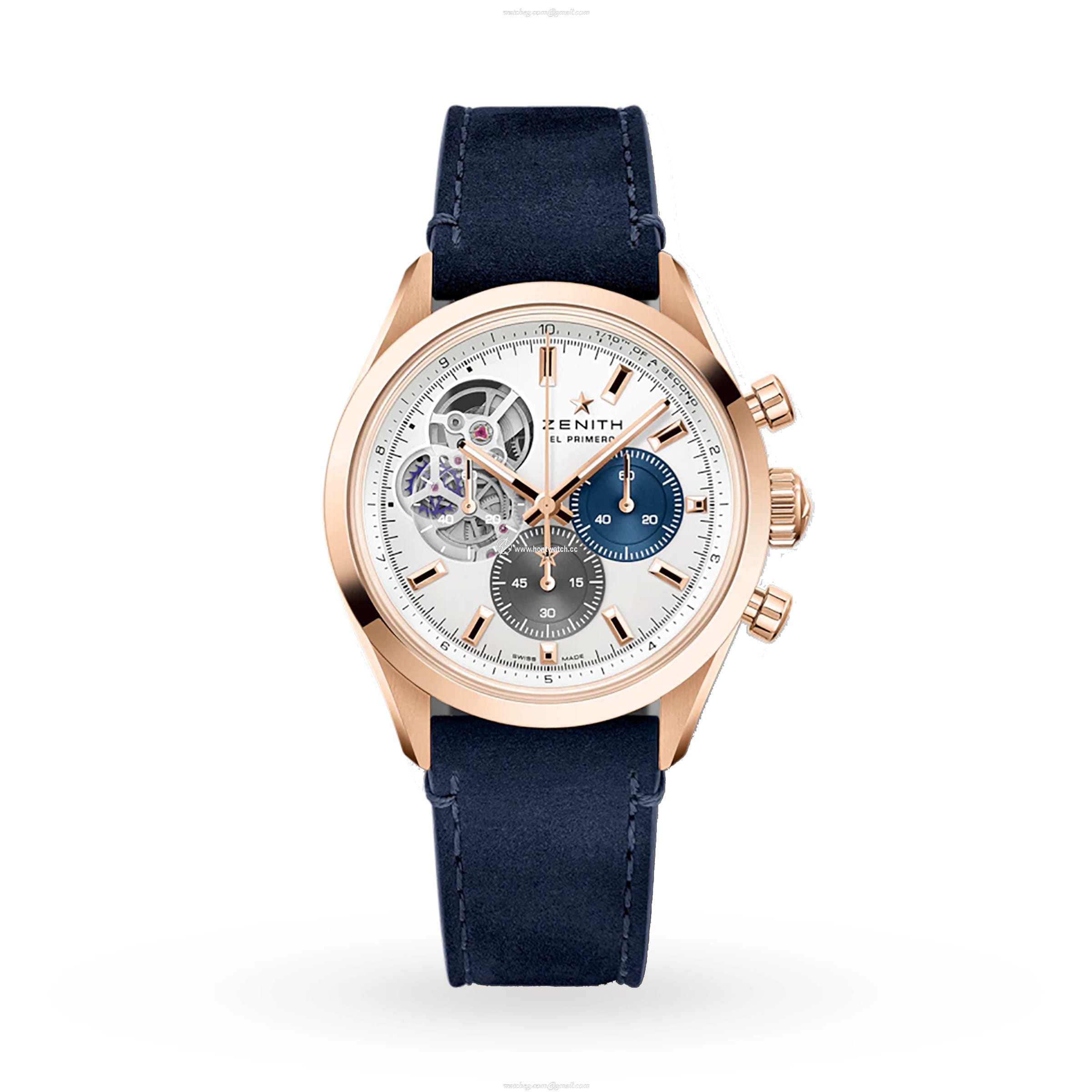 Zenith Chronomaster Open 39.5mm Rose Gold Automatic Watch | White Dial