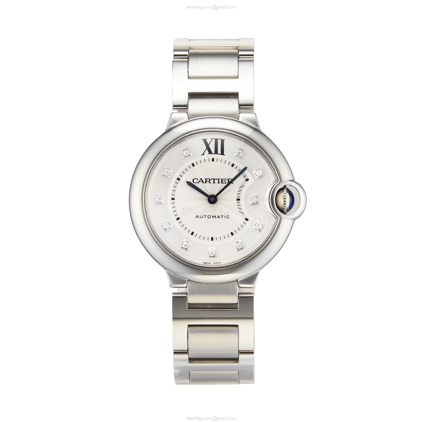Cartier Ballon Bleu WE902075 | 36mm Stainless Steel Automatic Silver Dial