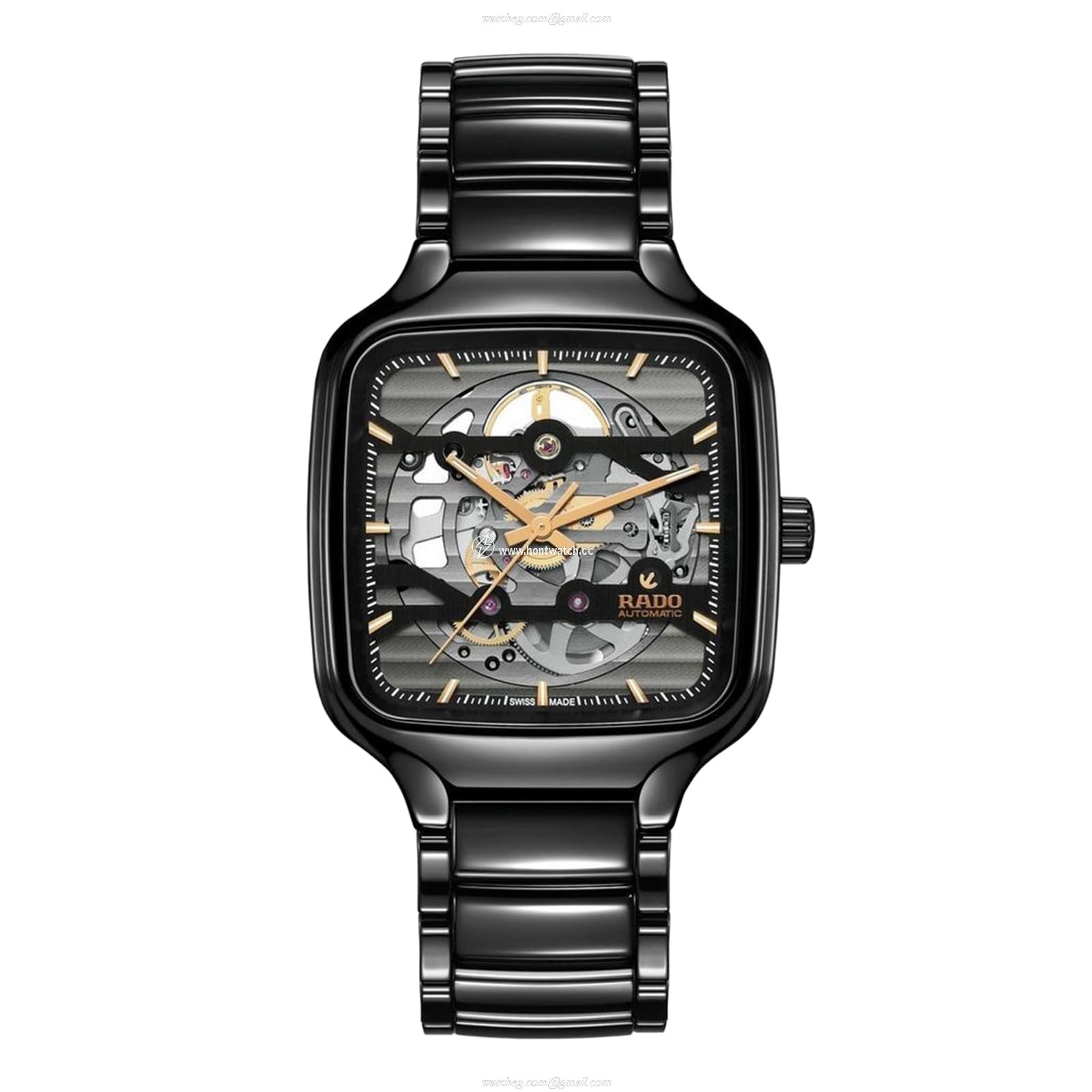Rado True Square R27124162 | Automatic Black Ceramic & Titanium Watch