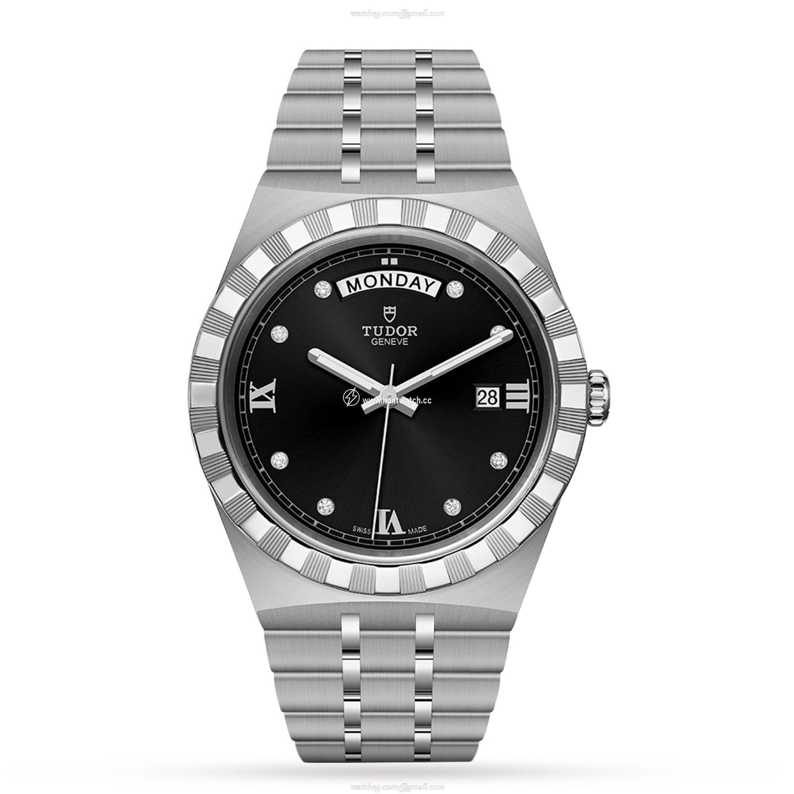 Tudor Royal M28600-0004 | 41mm Automatic Watch | Black Dial & Steel Bracelet