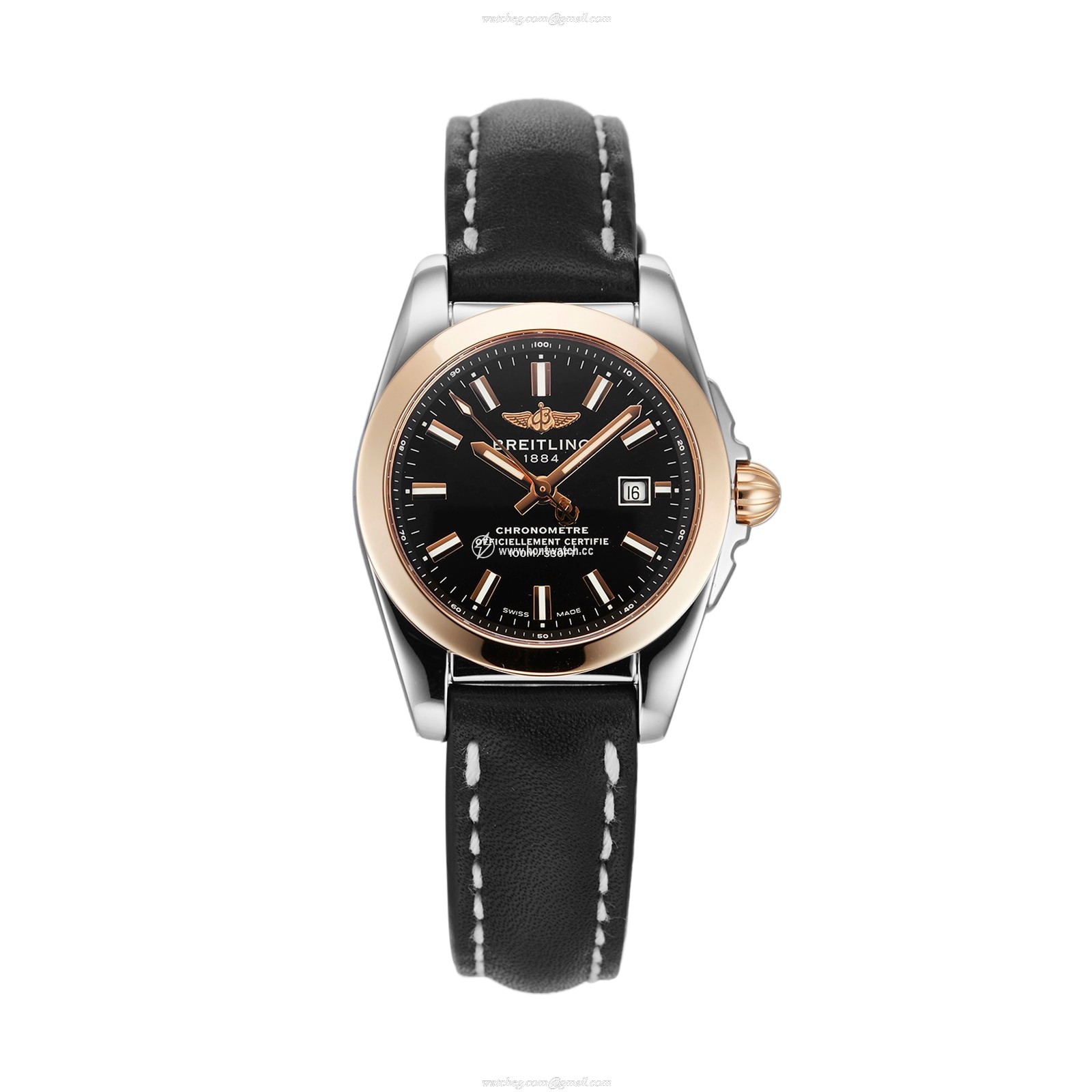 Breitling Galactic C7234812/BF32 | 29mm Quartz Watch | Black Dial | Stainless Steel & Rose Gold