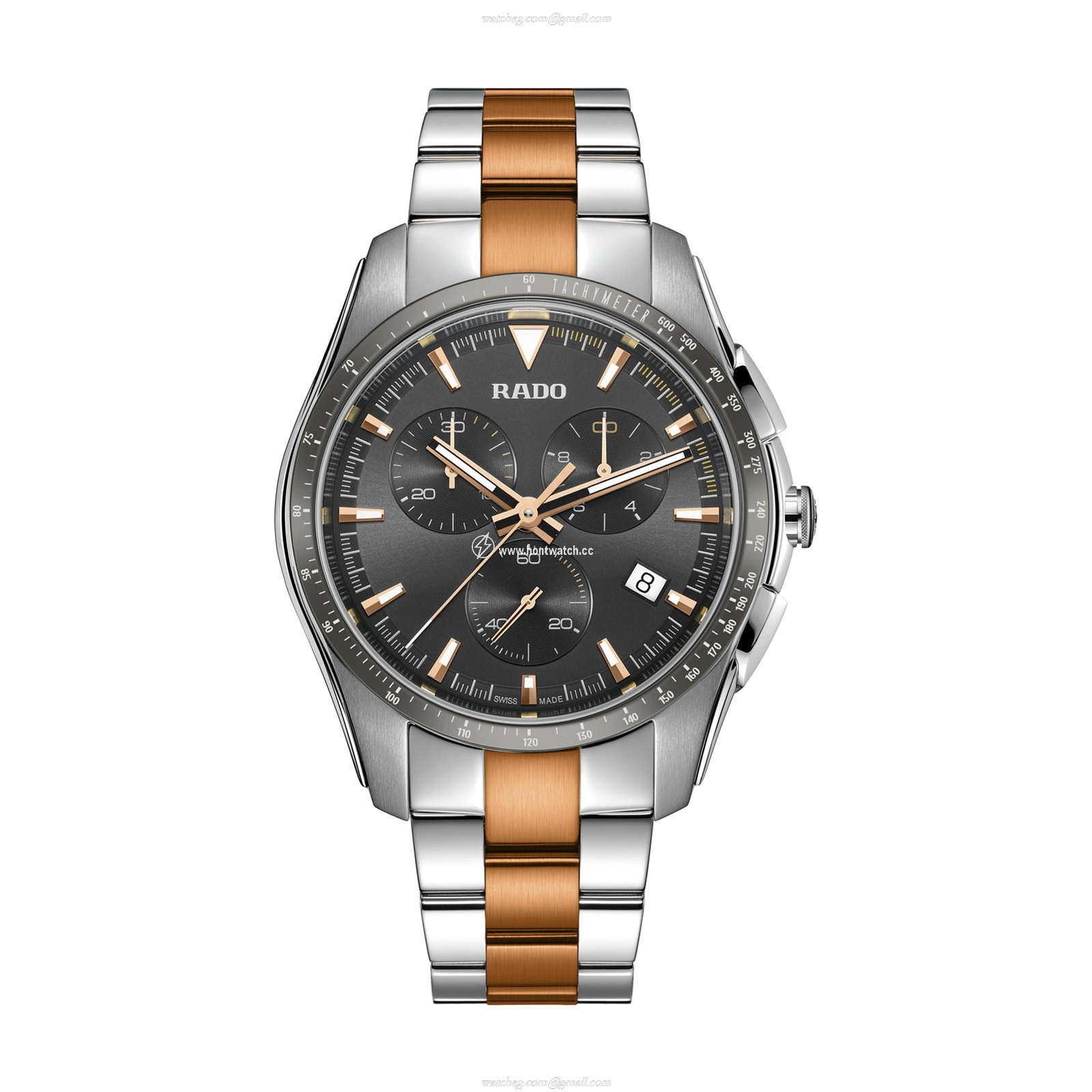 Rado HyperChrome R32259173 | Grey Dial | 45mm Stainless Steel Quartz Watch